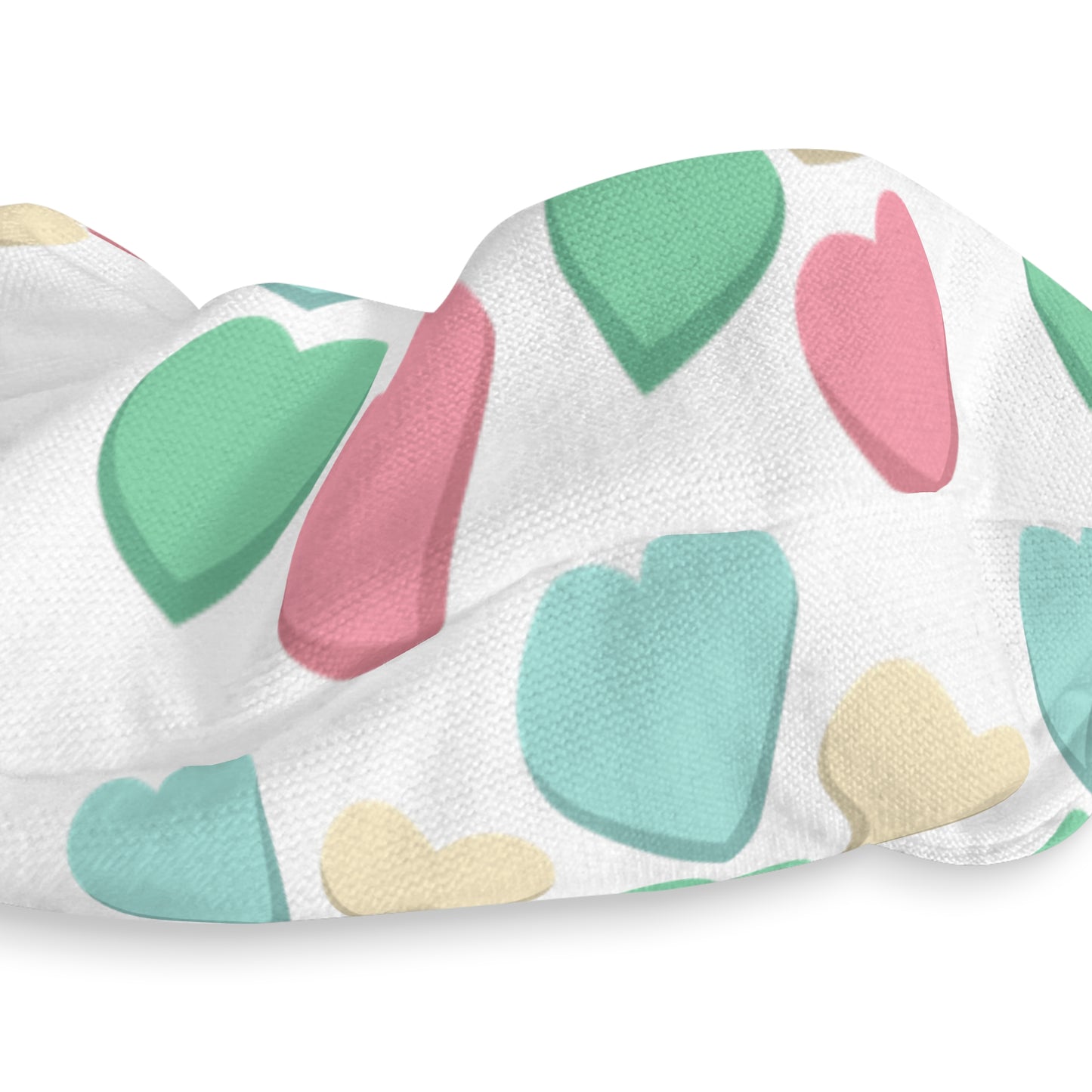 Pastel Hearts - Scrunchie