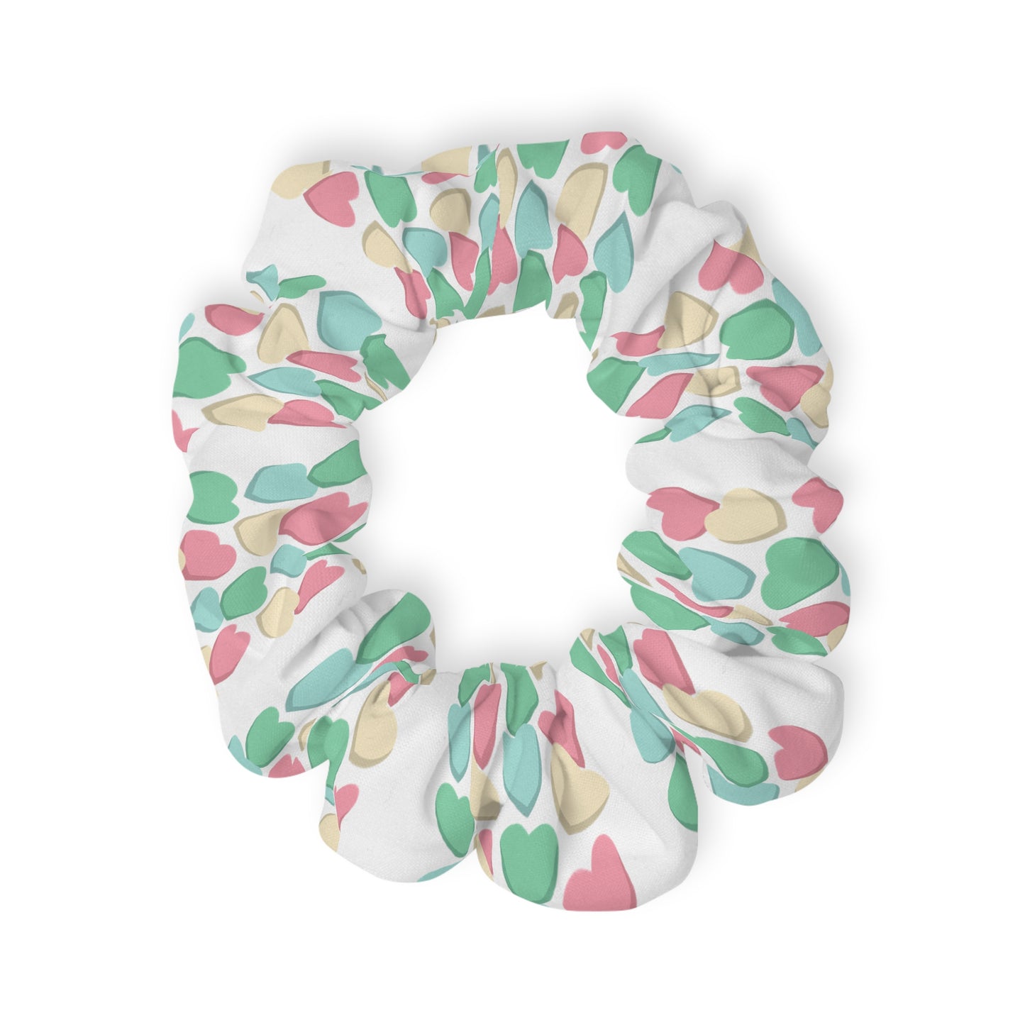 Pastel Hearts - Scrunchie