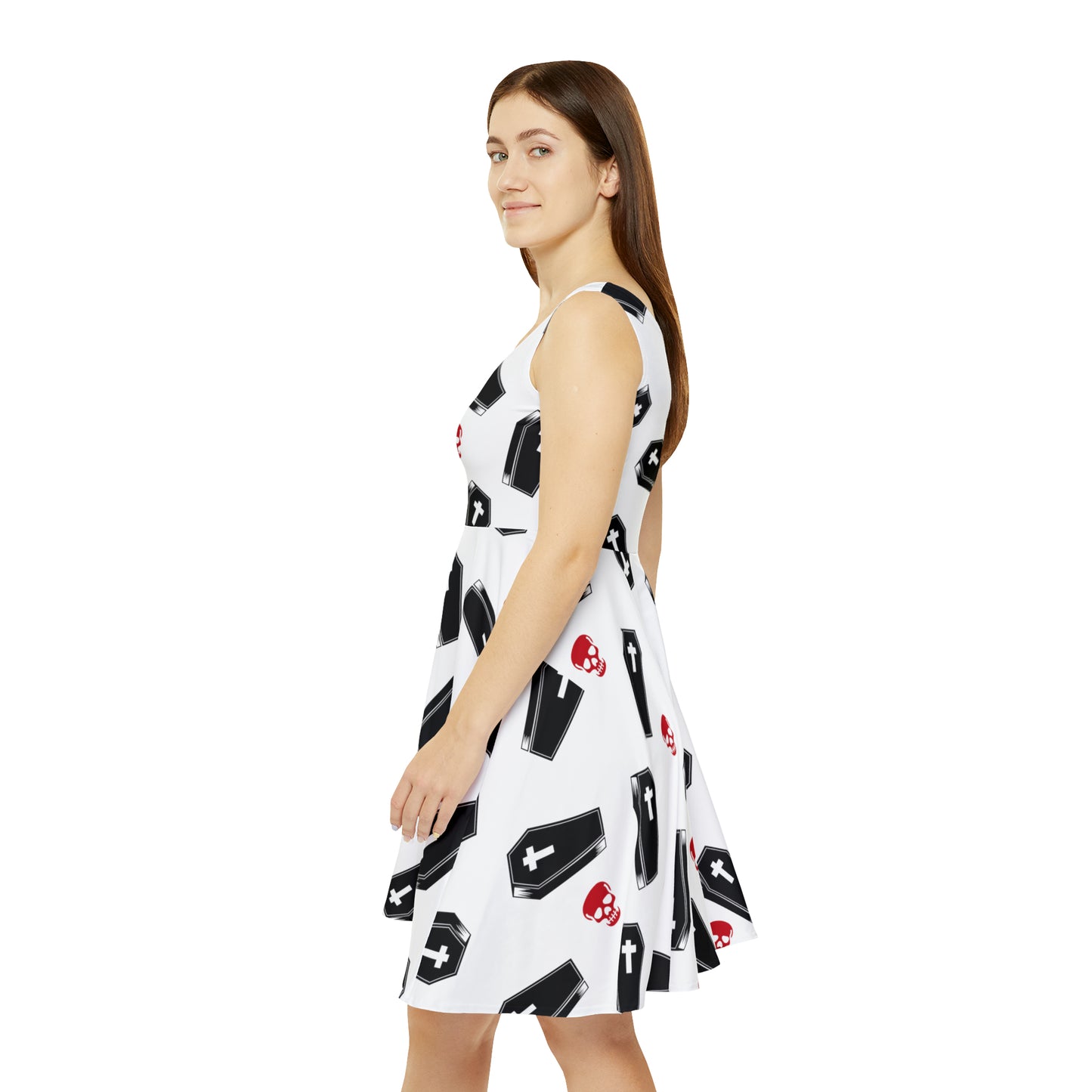 Coffin and Red Skull Summer Dress