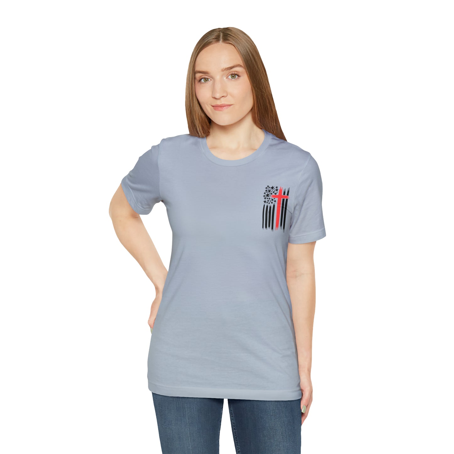 USA Flag (Valor Respect) - Jersey Short Sleeve Tee