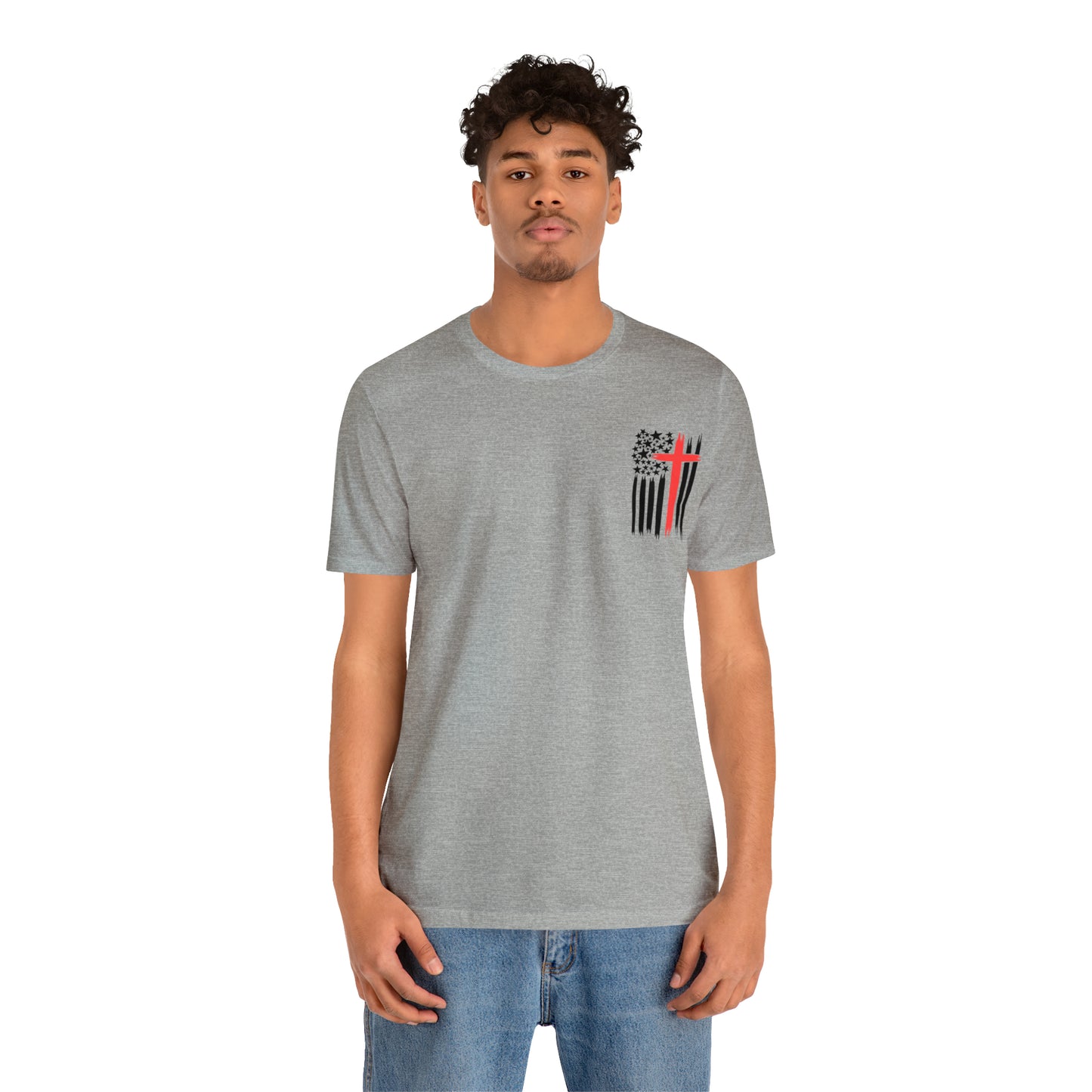 USA Flag (Valor Respect) - Jersey Short Sleeve Tee