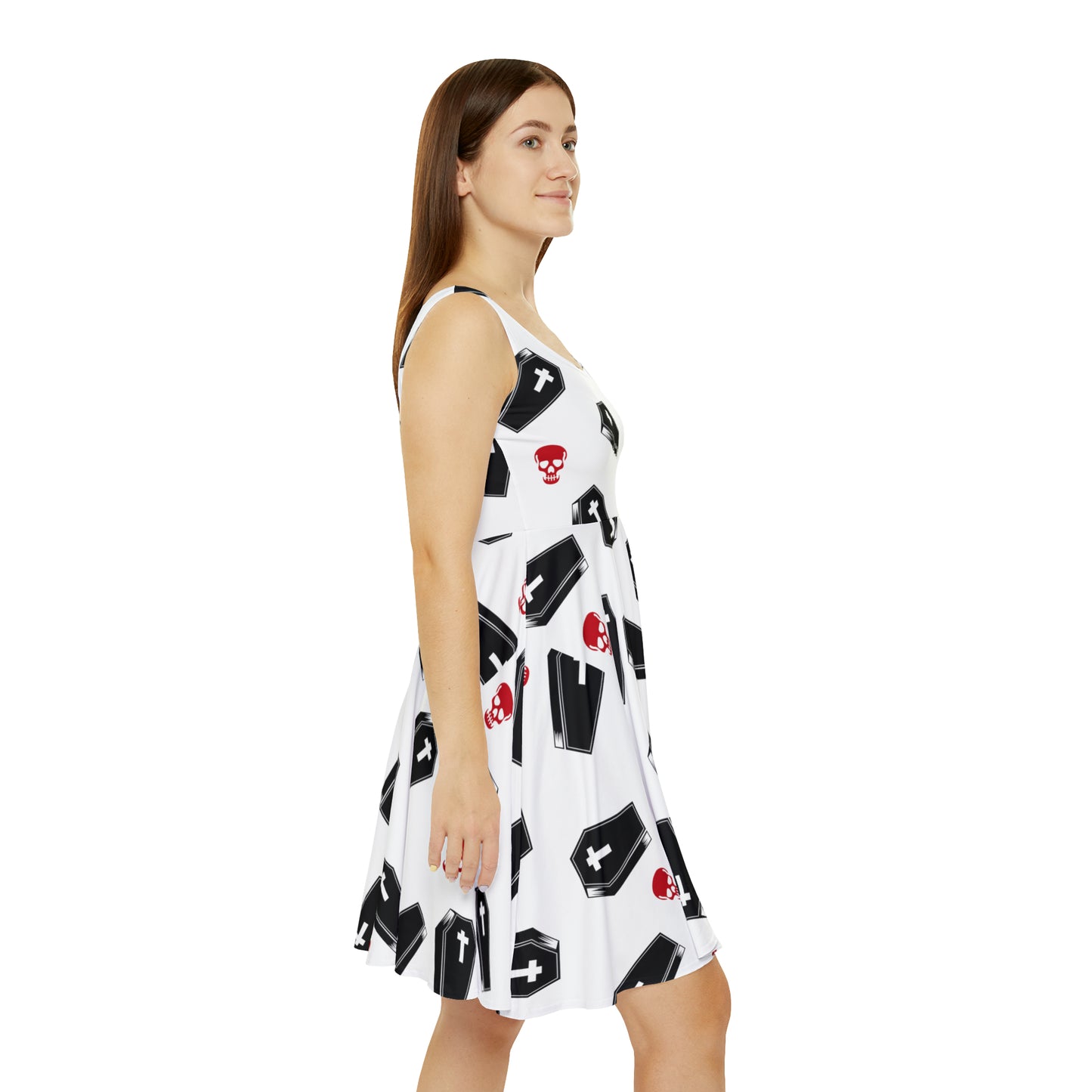 Coffin and Red Skull Summer Dress