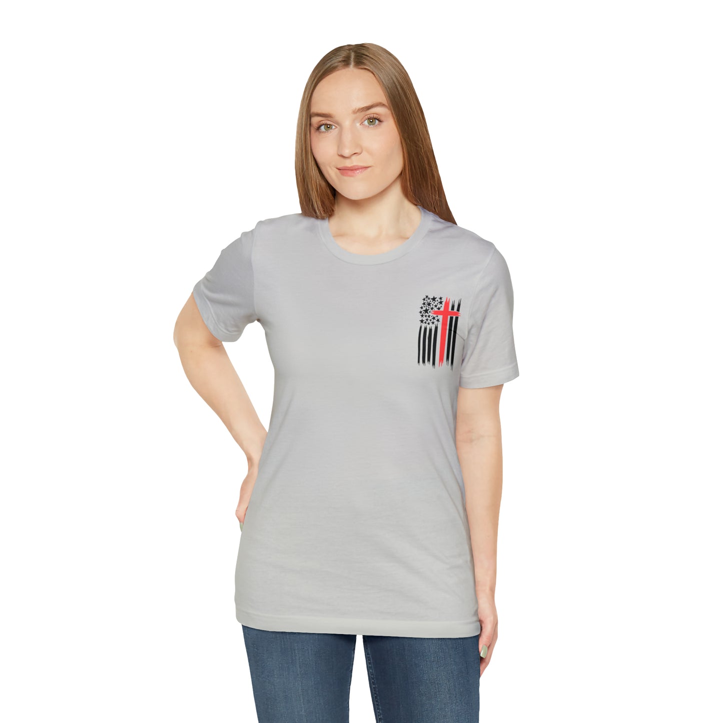USA Flag (Valor Respect) - Jersey Short Sleeve Tee
