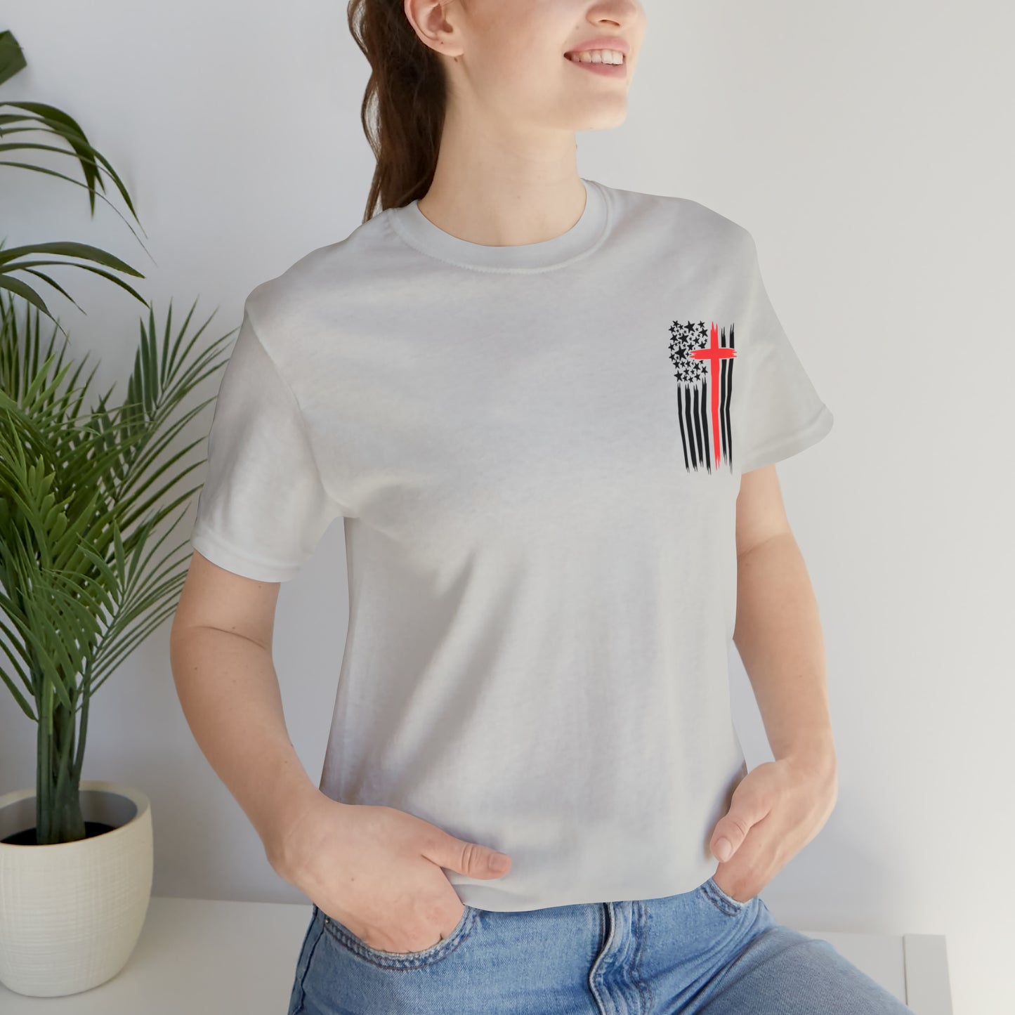 USA Flag (Valor Respect) - Jersey Short Sleeve Tee