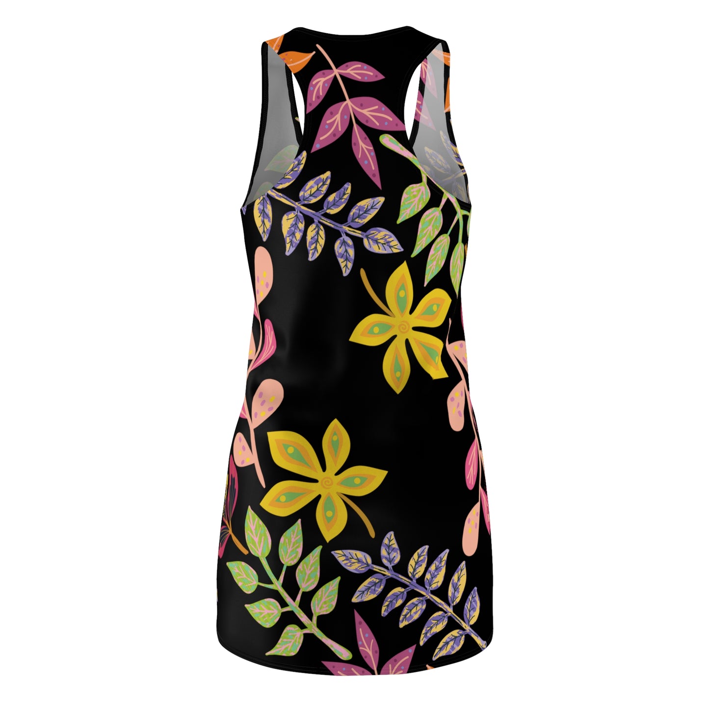 Leaves Cut & Sew Racerback Dress 02
