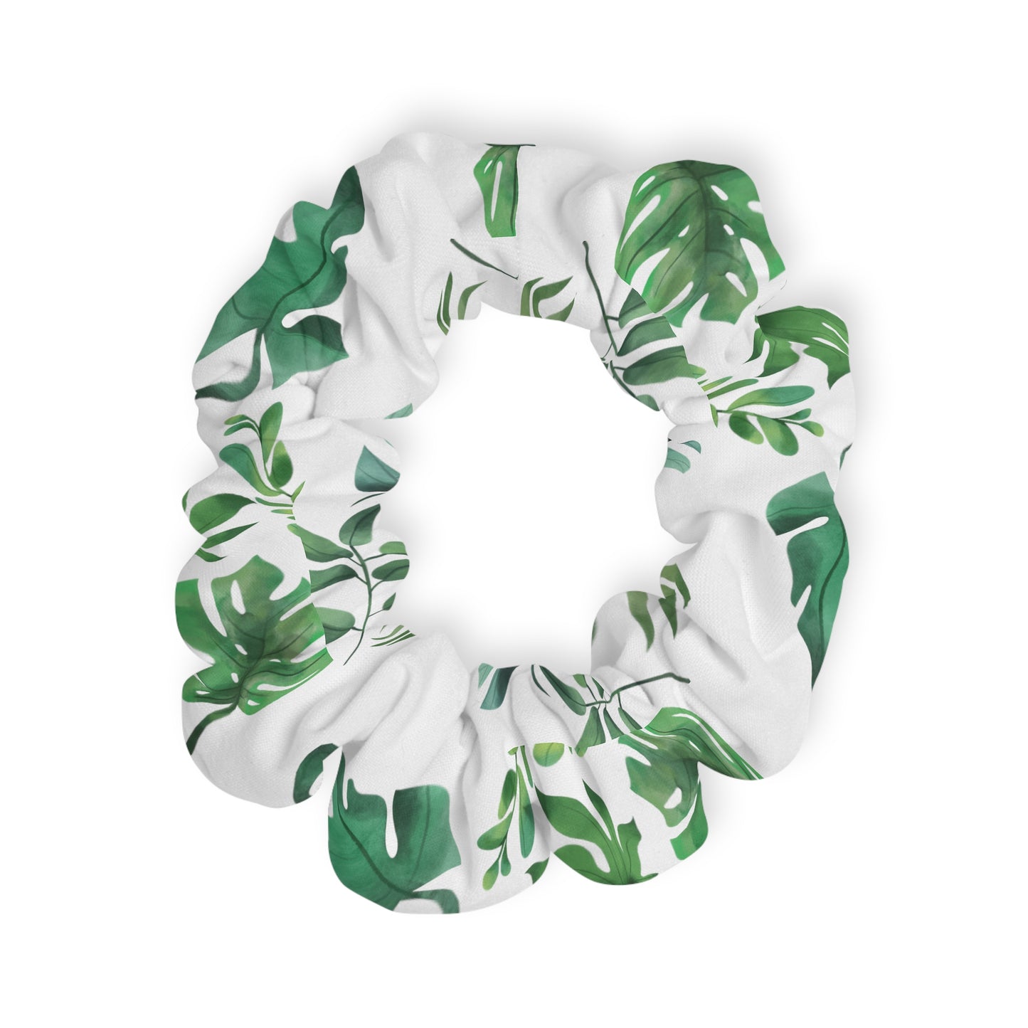 Tropical Leaves - Scrunchie