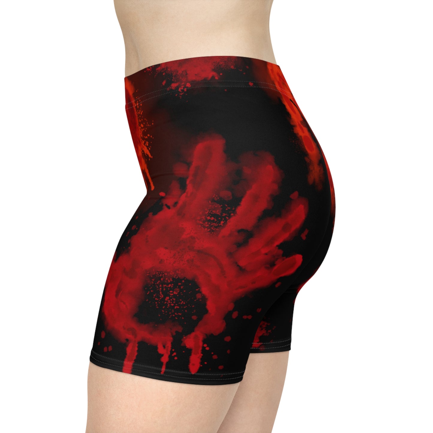 Halloween - Bloody Hands - Biker Shorts
