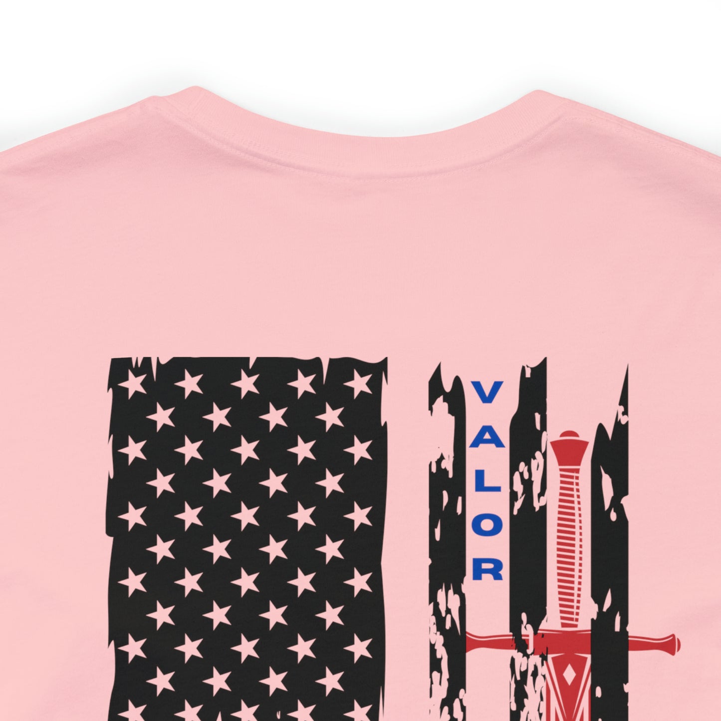 USA Flag (Valor Respect) - Jersey Short Sleeve Tee