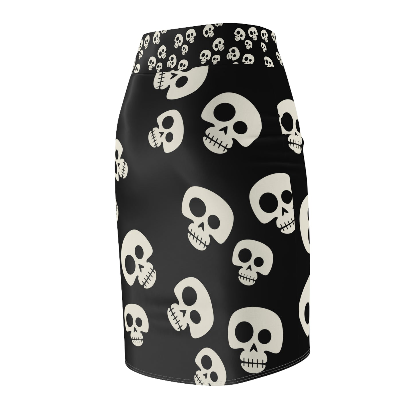 Halloween - Spooky Skulls - Pencil Skirt