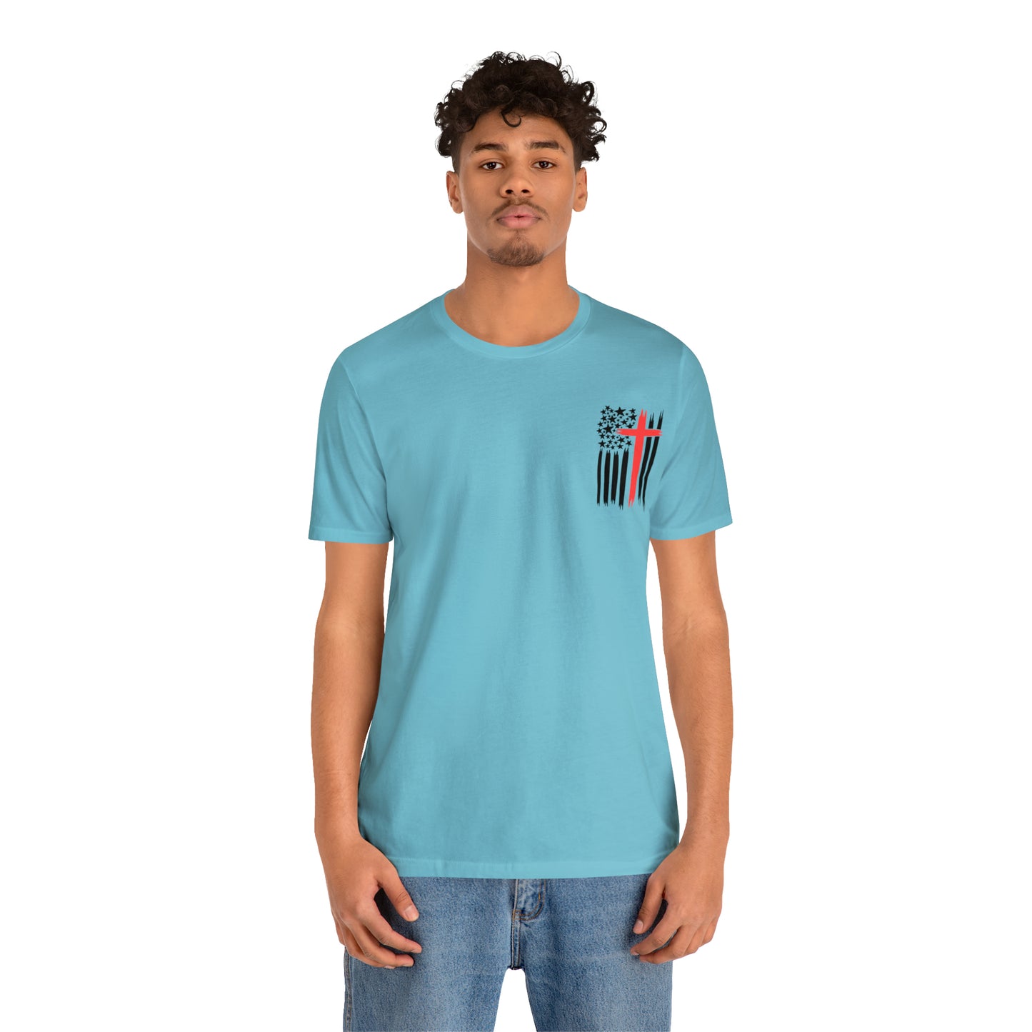 USA Flag (Valor Respect) - Jersey Short Sleeve Tee