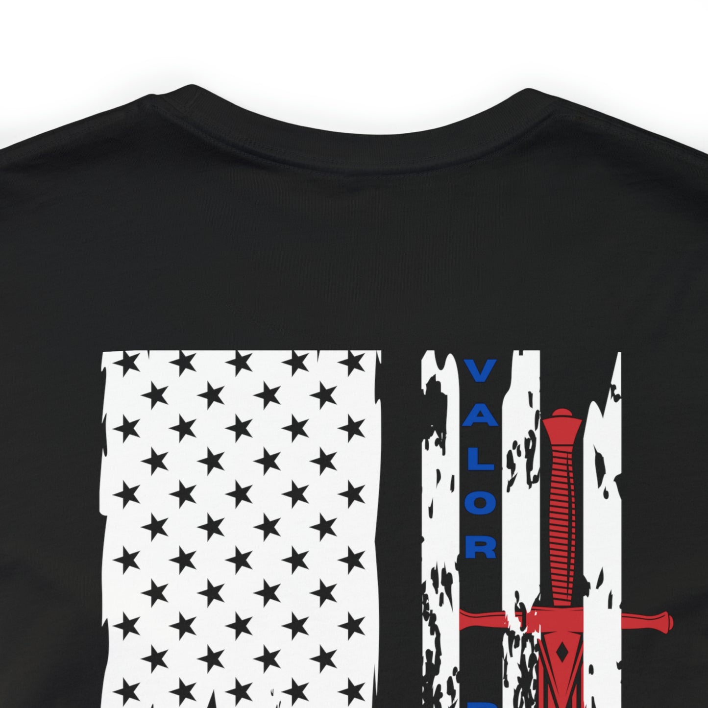 USA Flag (Valor Respect) - Jersey Short Sleeve Tee