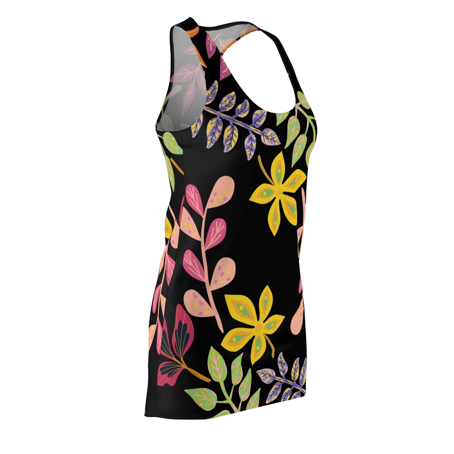 Leaves Cut & Sew Racerback Dress 02