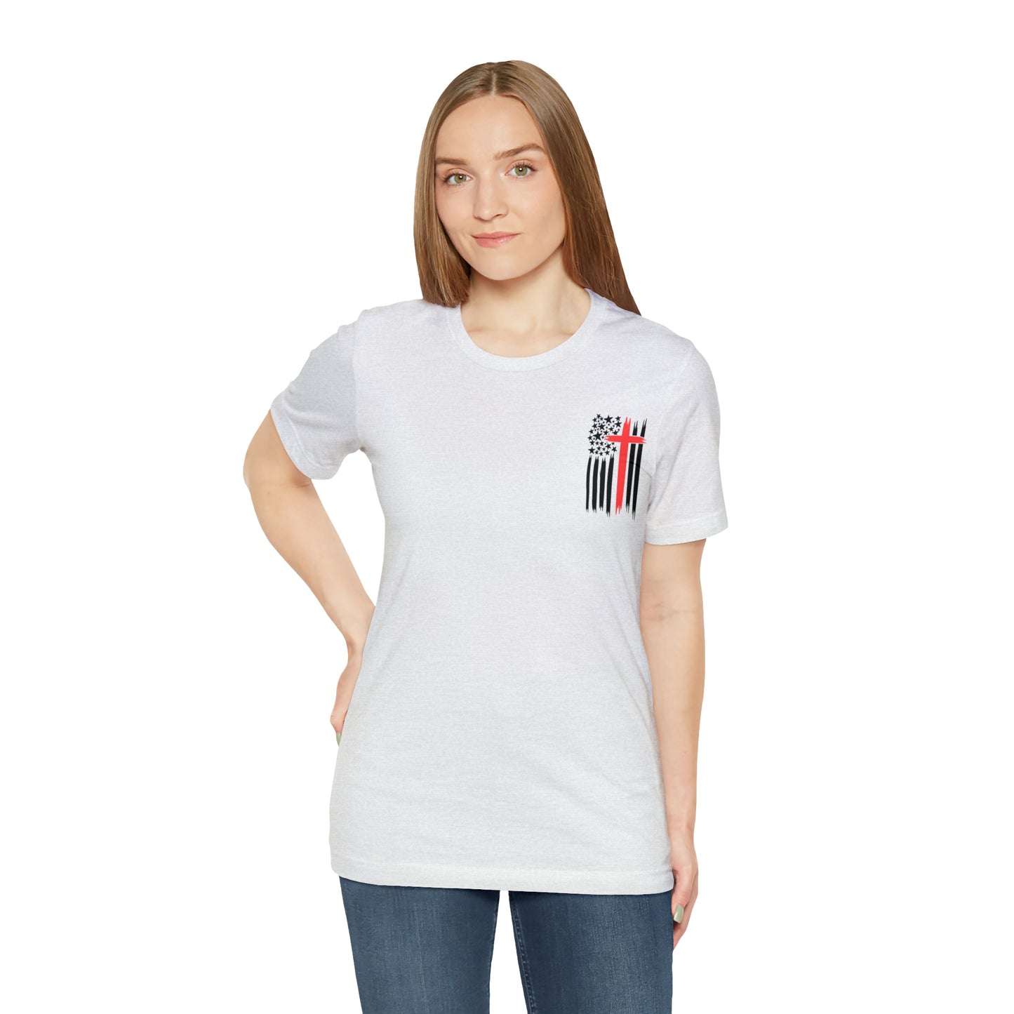 USA Flag (Valor Respect) - Jersey Short Sleeve Tee