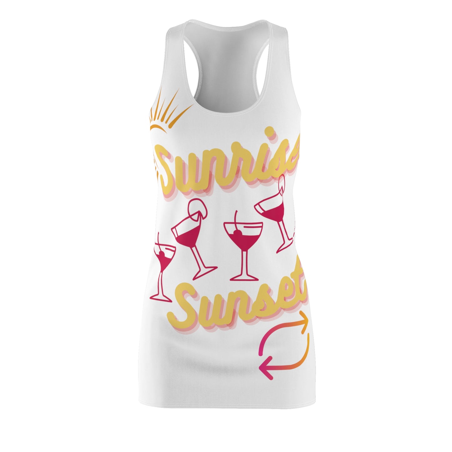 Beach Wear 02 Cut & Sew Racerback Dress