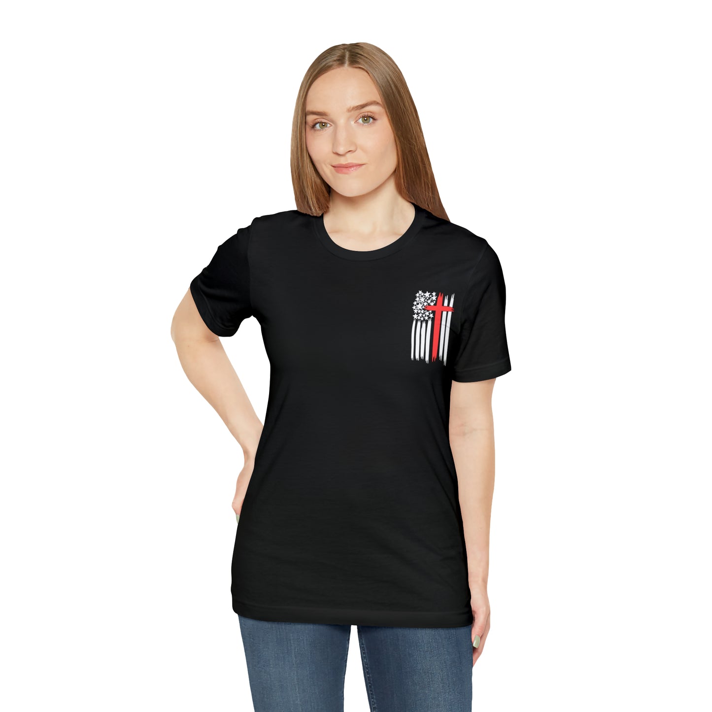 USA Flag (Valor Respect) - Jersey Short Sleeve Tee