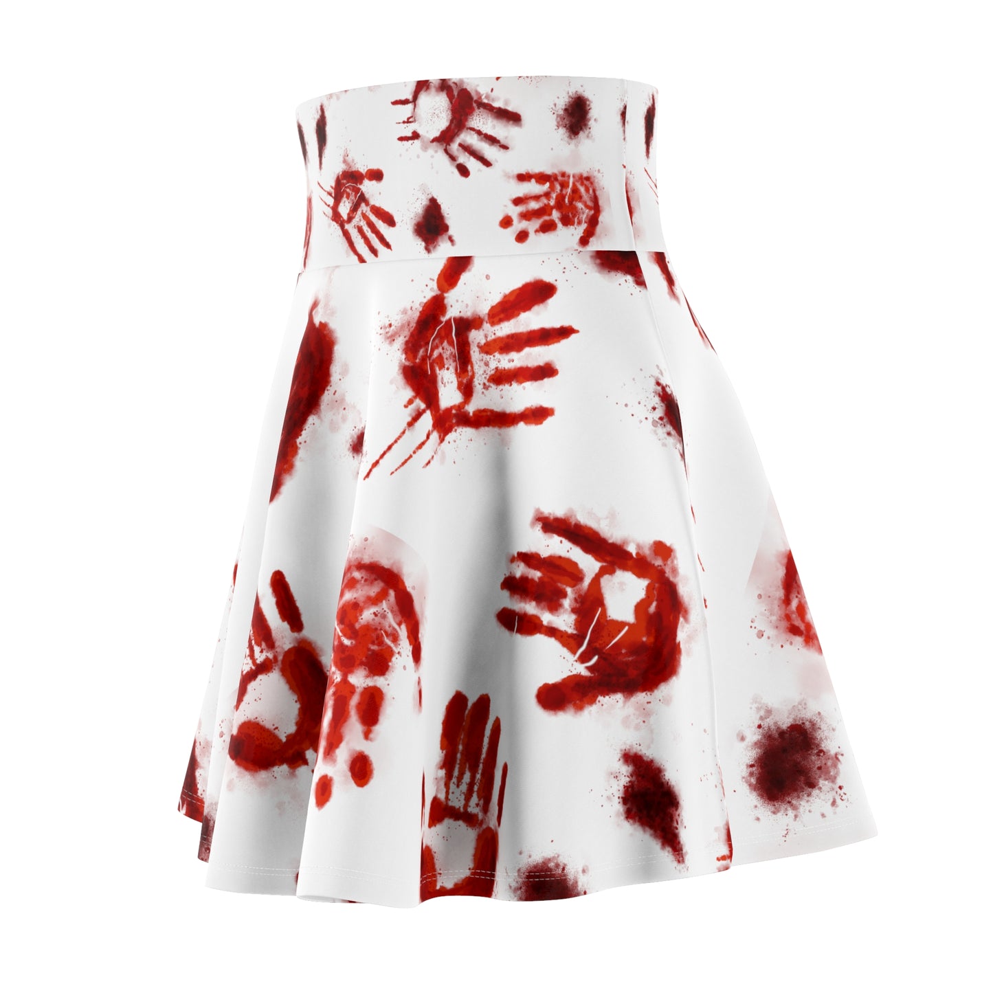 Halloween - Bloody Hands Skirt - White