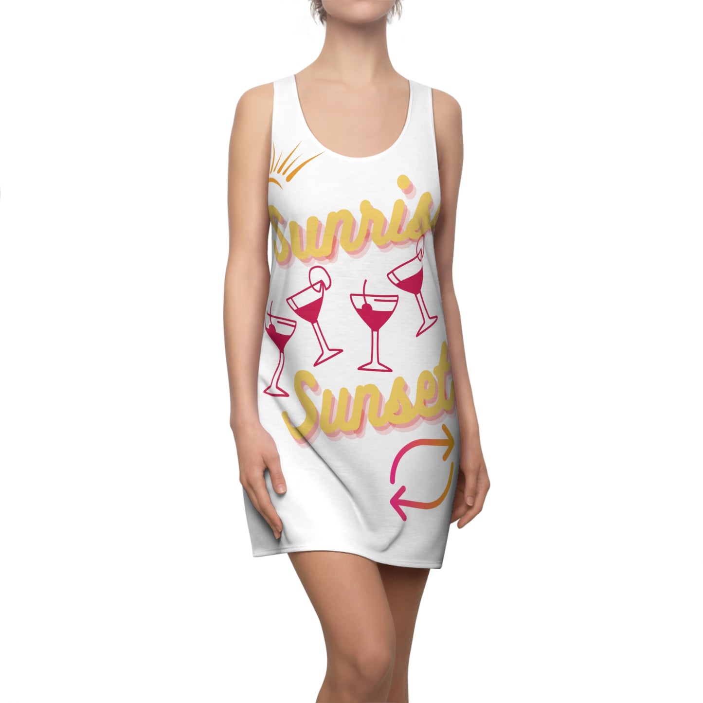 Beach Wear 02 Cut & Sew Racerback Dress