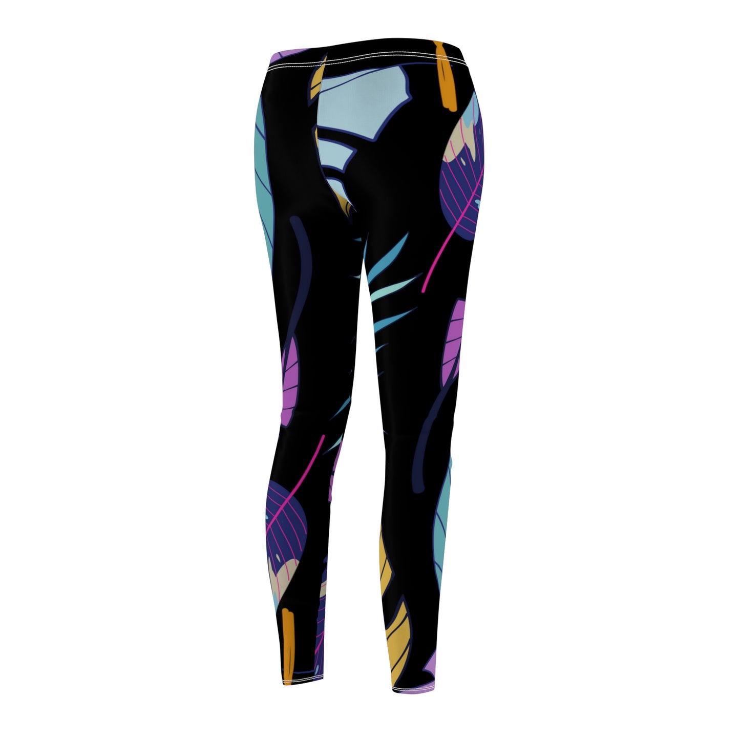 Large Jungle Leaves Cut & Sew Casual Leggings