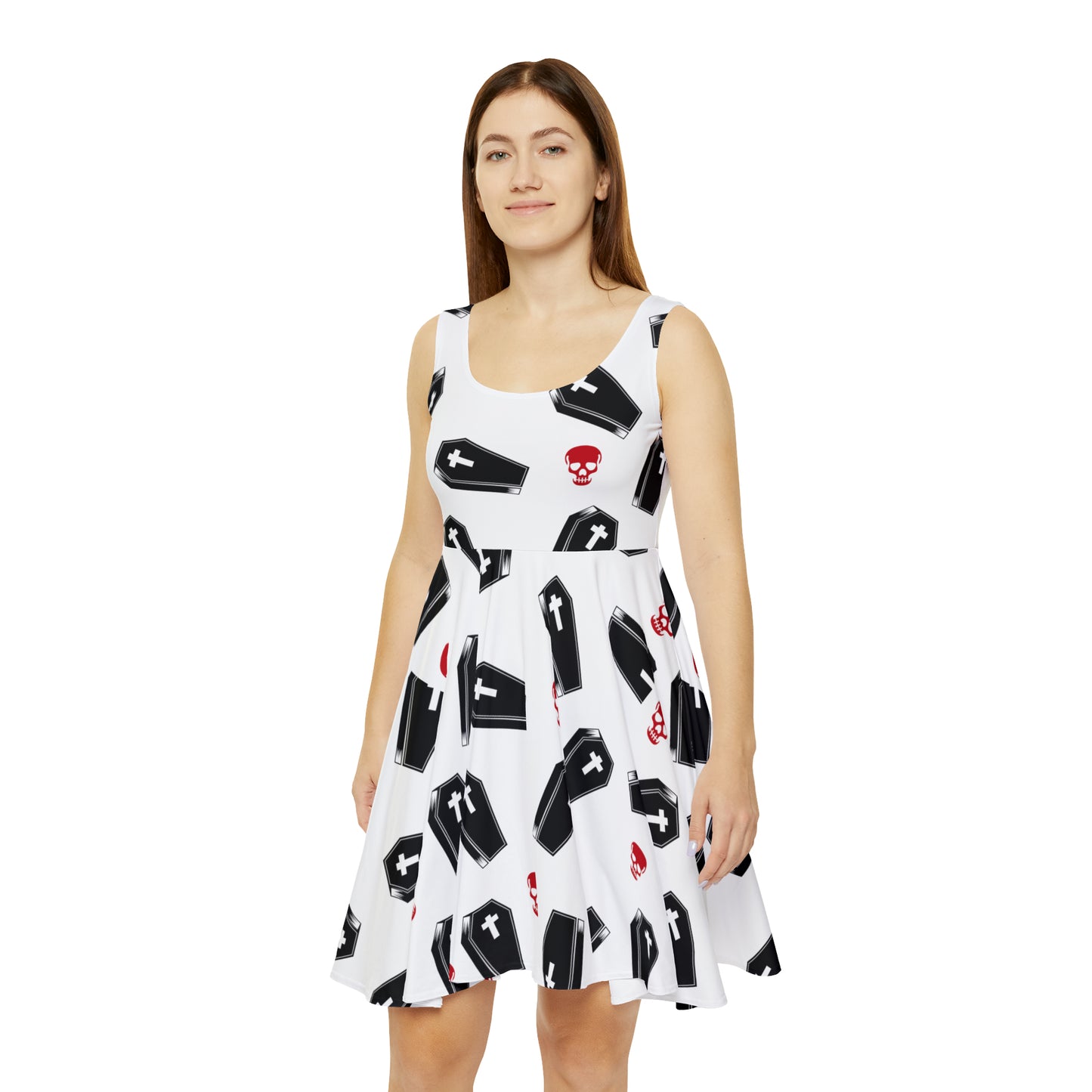 Coffin and Red Skull Summer Dress