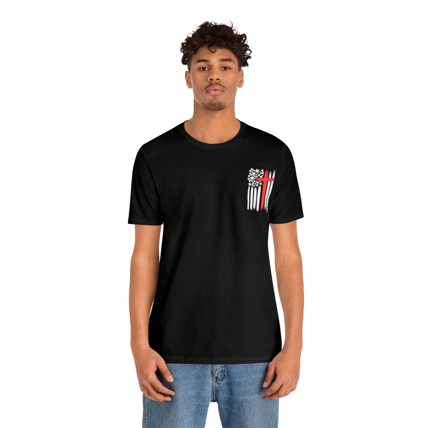 USA Flag (Valor Respect) - Jersey Short Sleeve Tee
