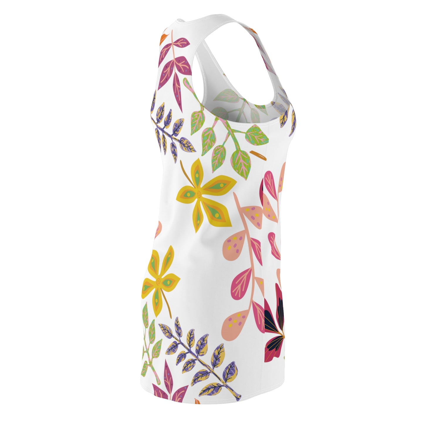 Leaves Cut & Sew Racerback Dress 01
