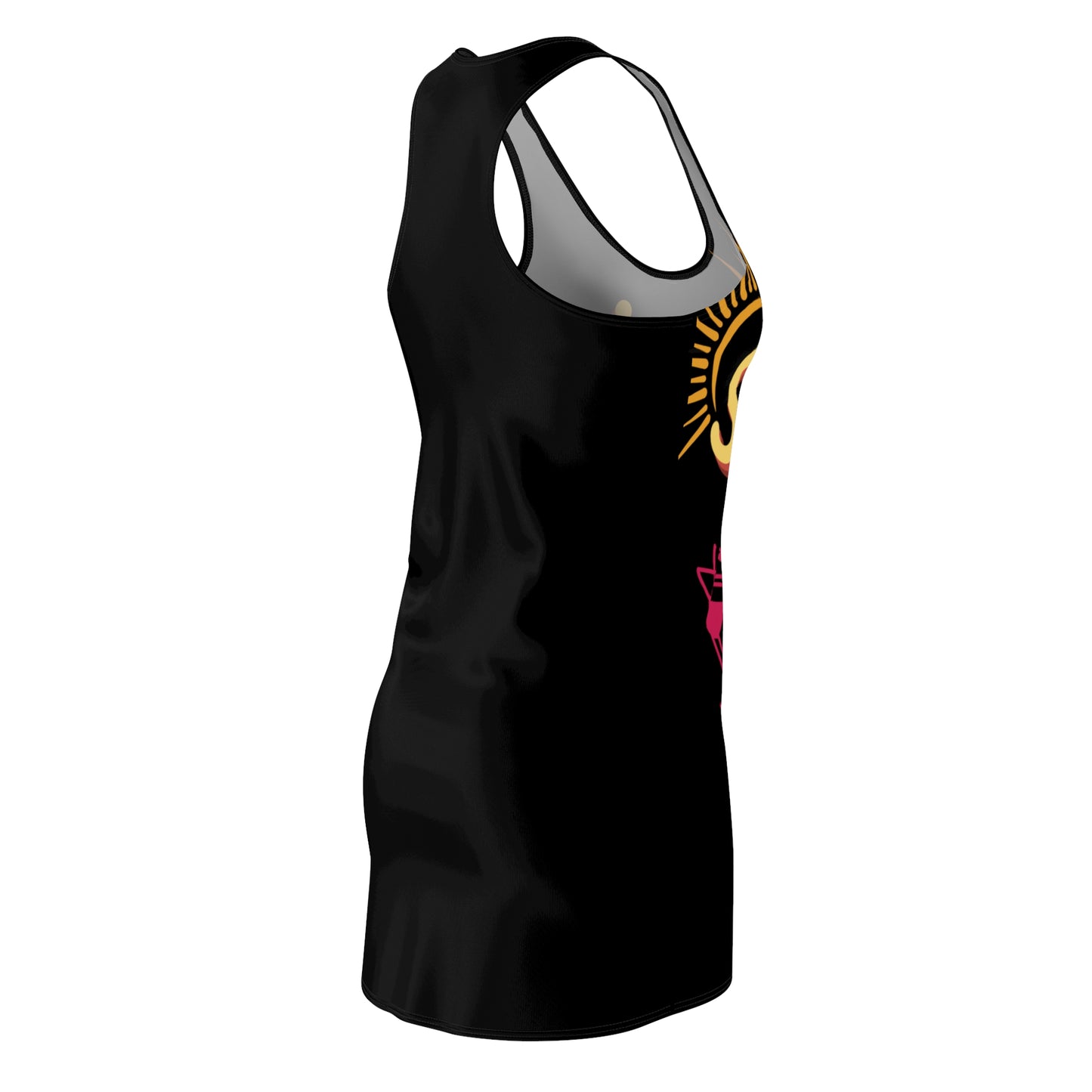 Beach Wear 02 Cut & Sew Racerback Dress (Black)