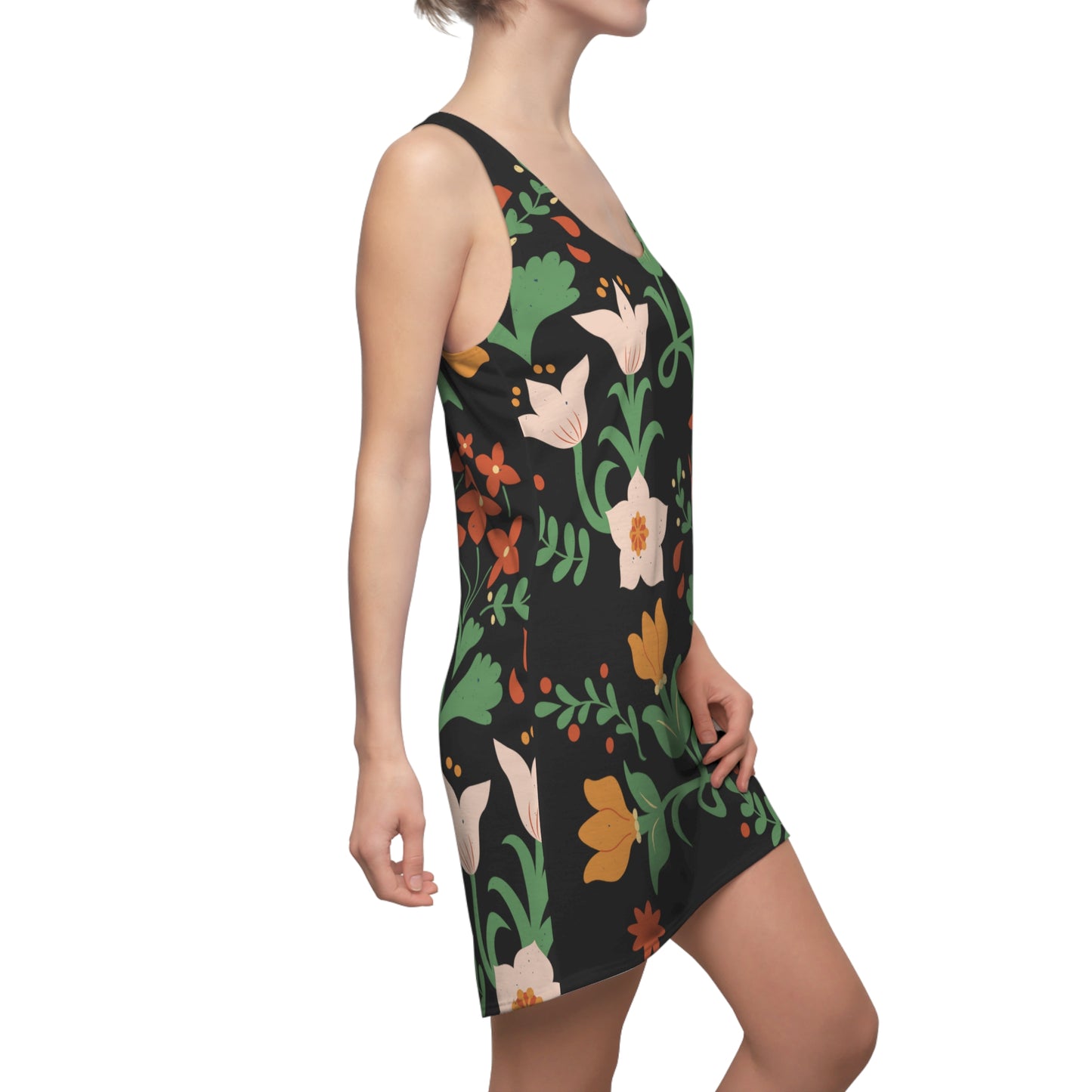 Garden Flowers Cut & Sew Racerback Dress