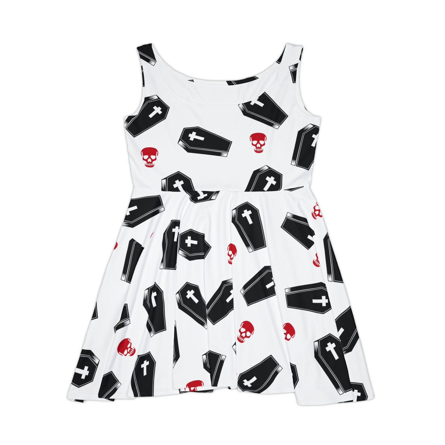 Coffin and Red Skull Summer Dress