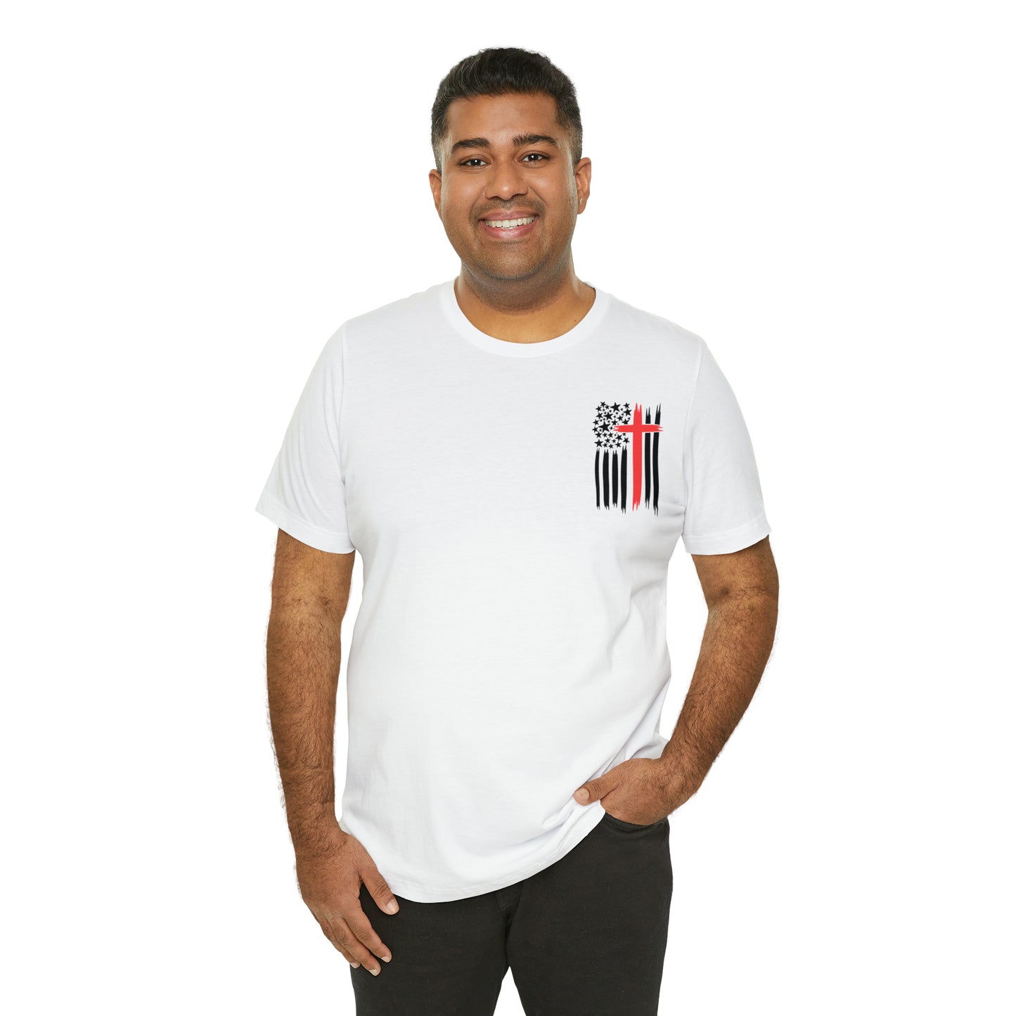 USA Flag (Valor Respect) - Jersey Short Sleeve Tee