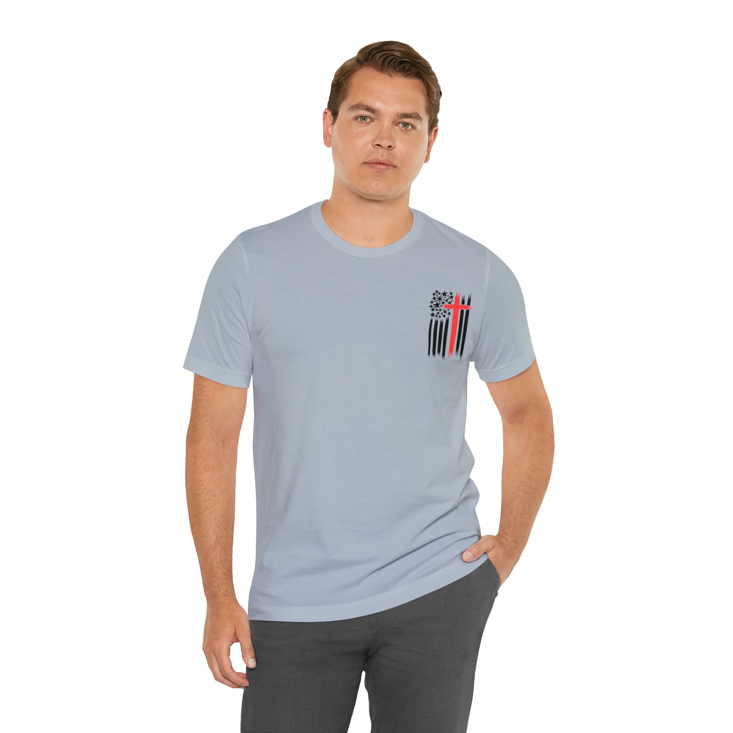 USA Flag (Valor Respect) - Jersey Short Sleeve Tee