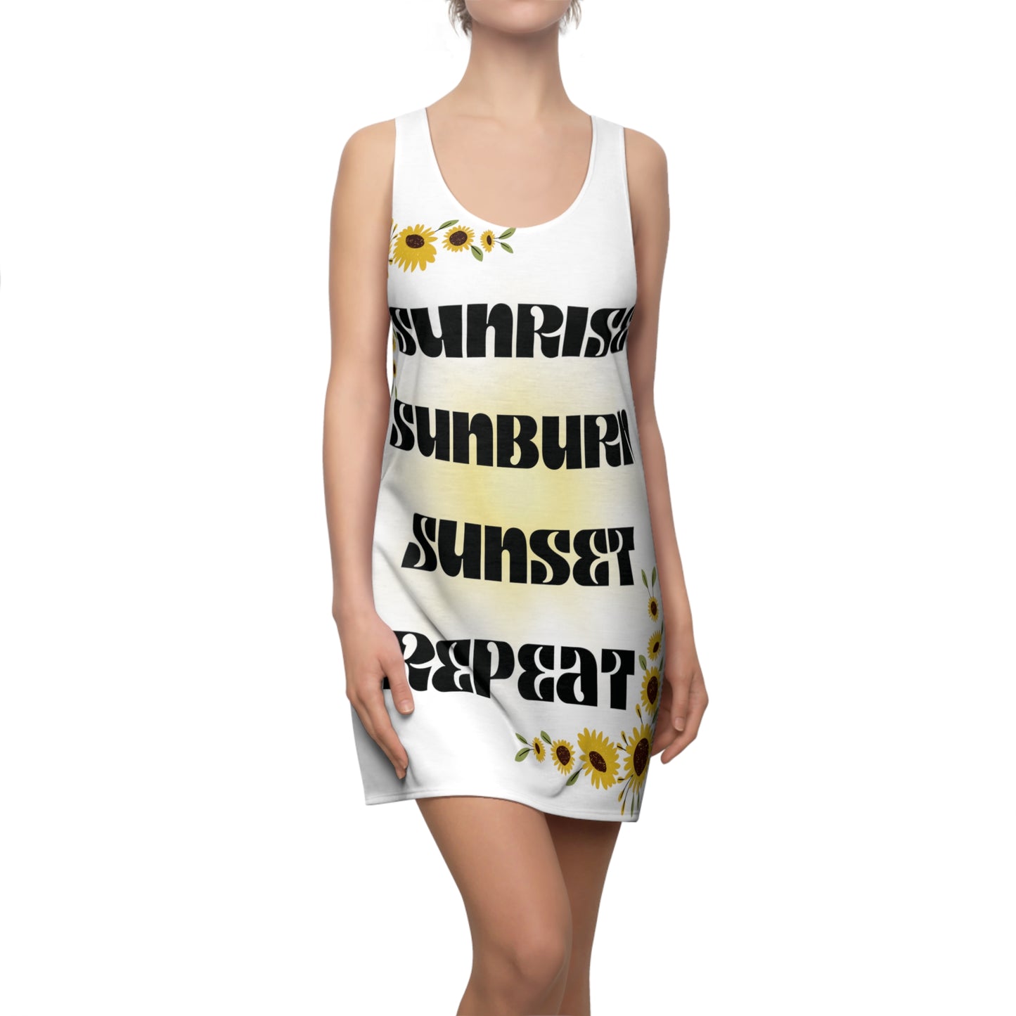 Beach Wear 01Cut & Sew Racerback Dress