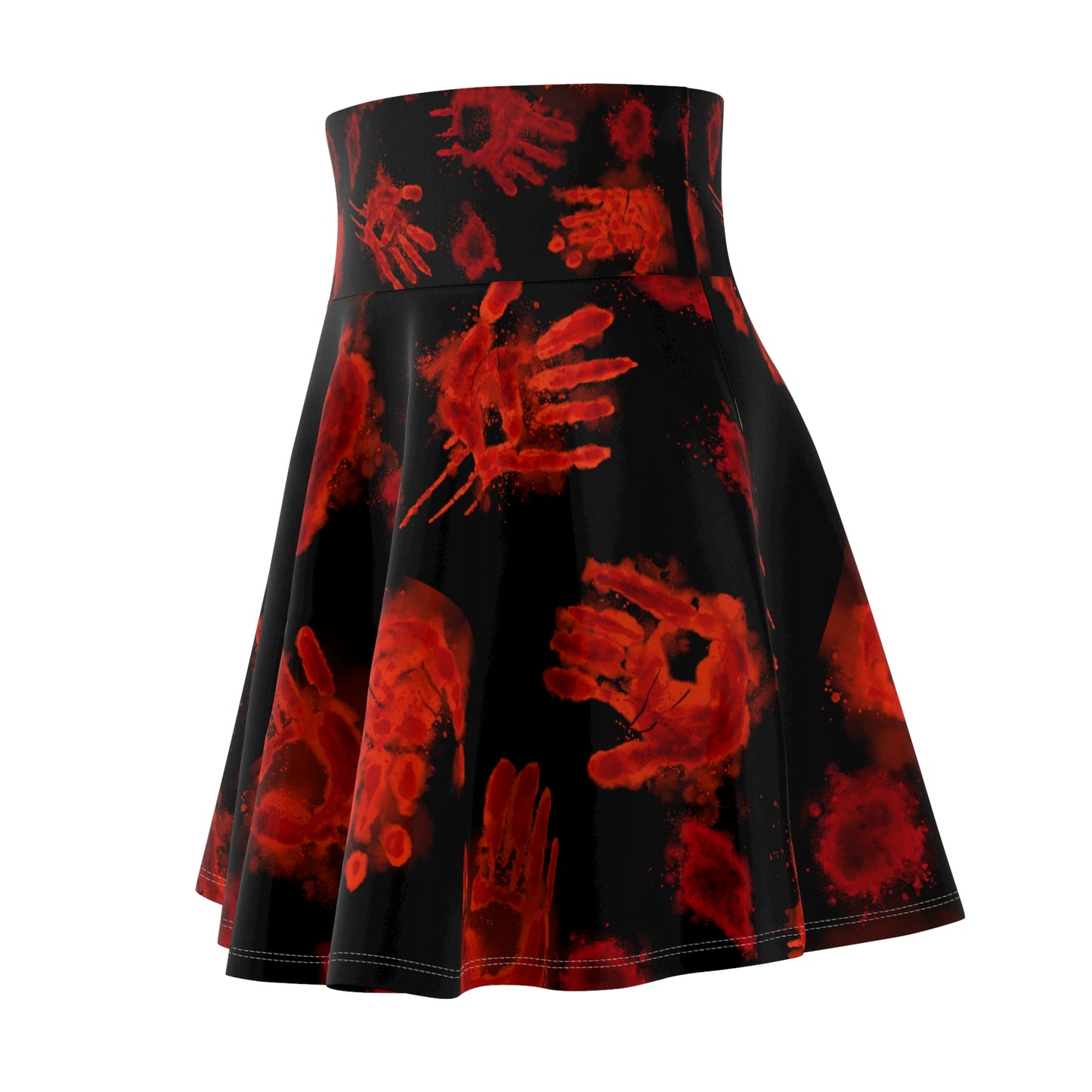 Halloween - Bloody Hands Skirt - Black