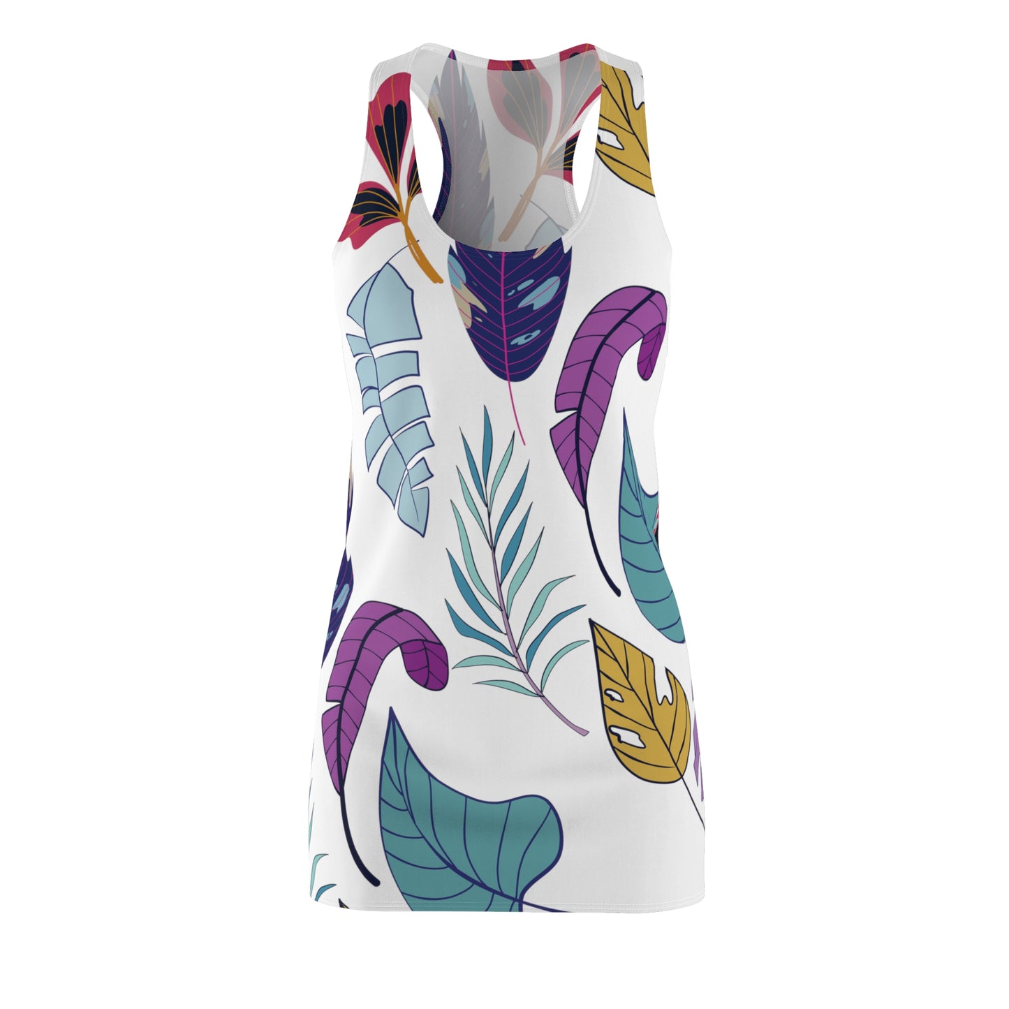Colorful Leaves 01 Cut & Sew Racerback Dress