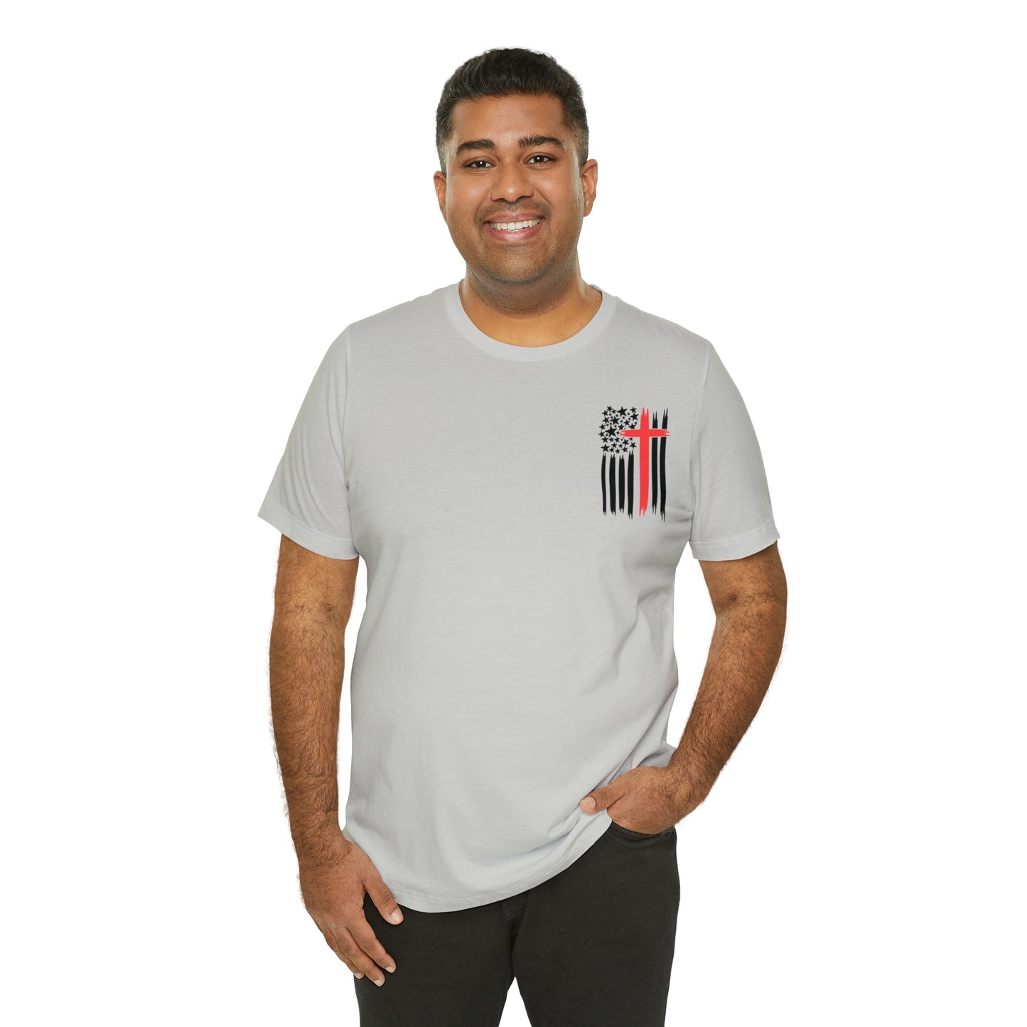 USA Flag (Valor Respect) - Jersey Short Sleeve Tee