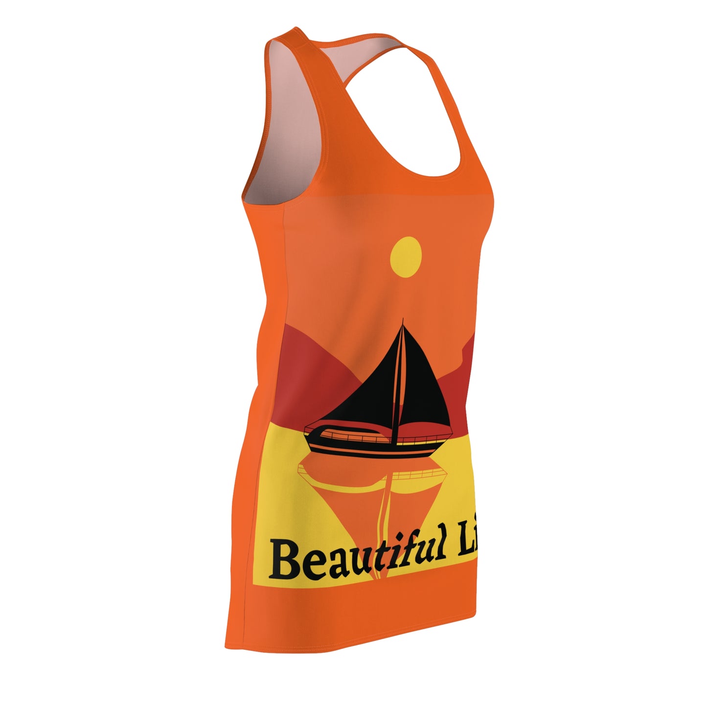 Beach Wear 04 Cut & Sew Racerback Dress