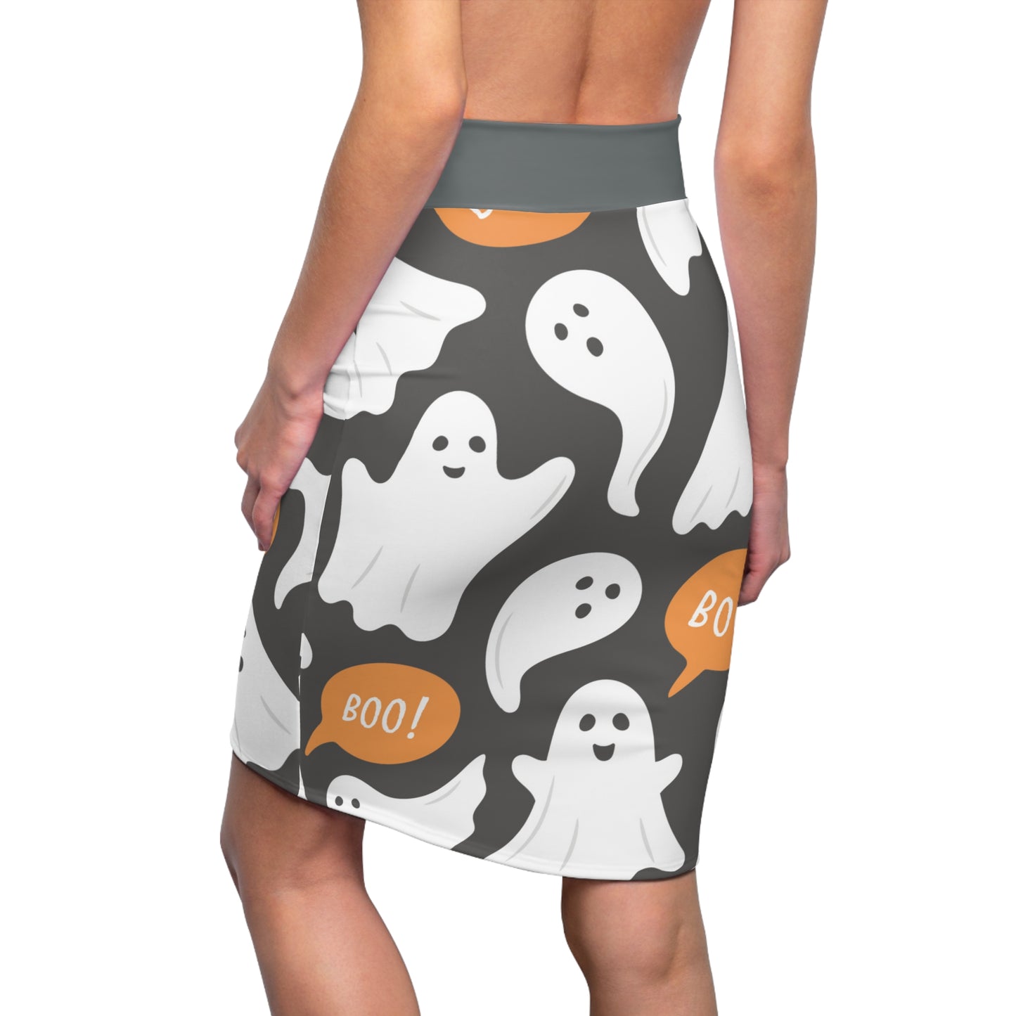 Halloween - BOO - Pencil Skirt