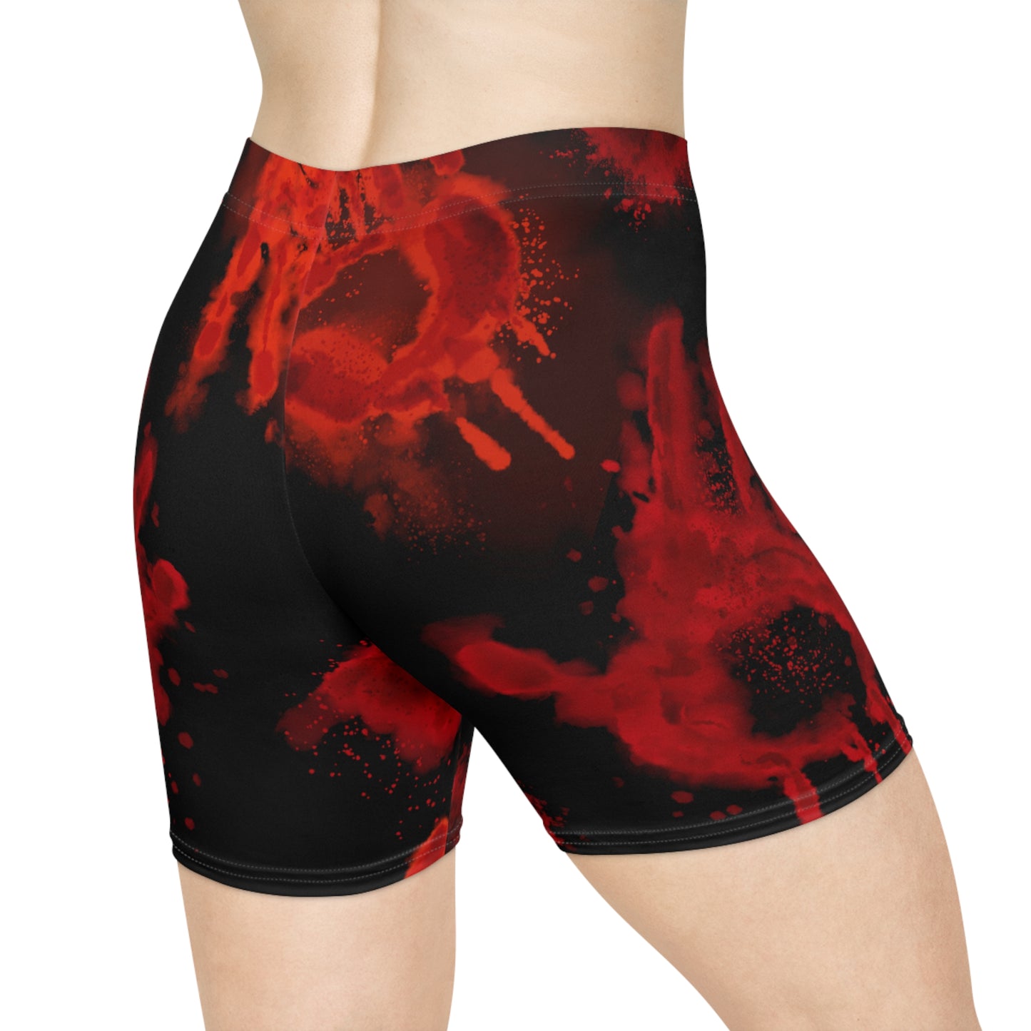 Halloween - Bloody Hands - Biker Shorts