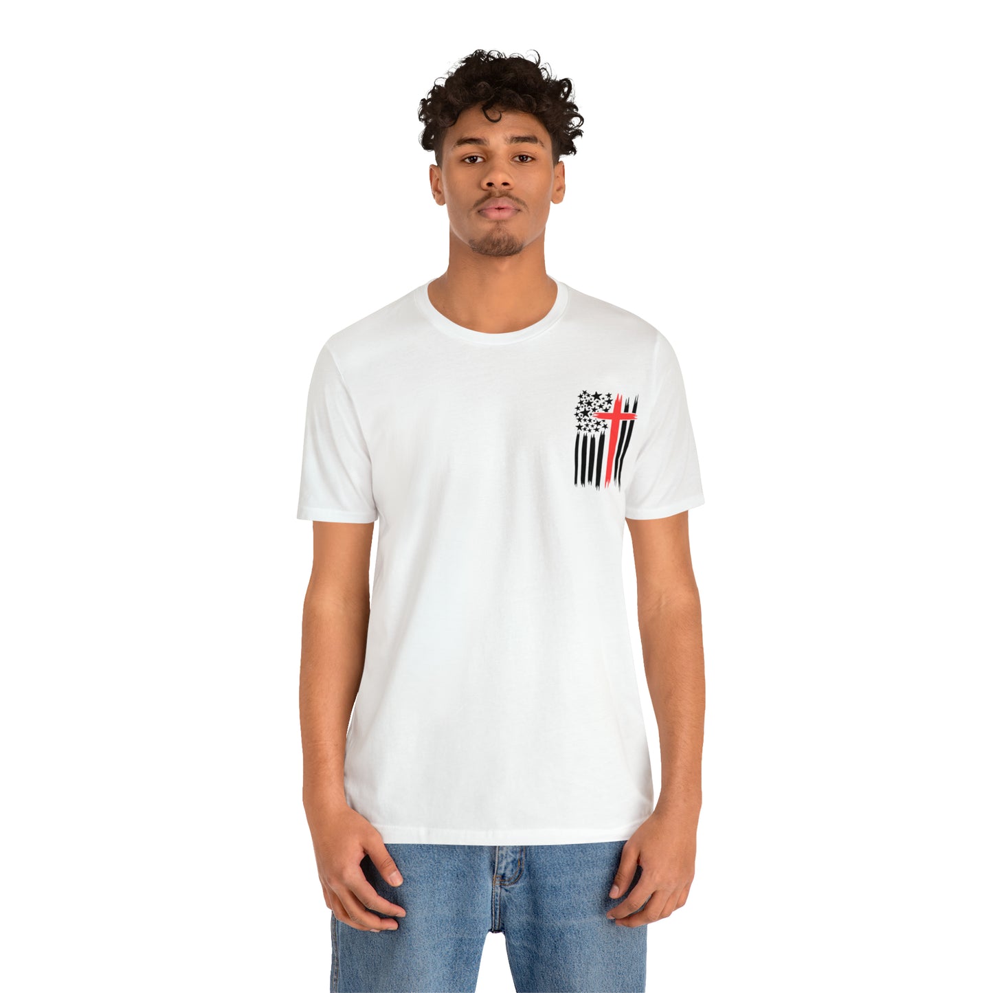 USA Flag (Valor Respect) - Jersey Short Sleeve Tee
