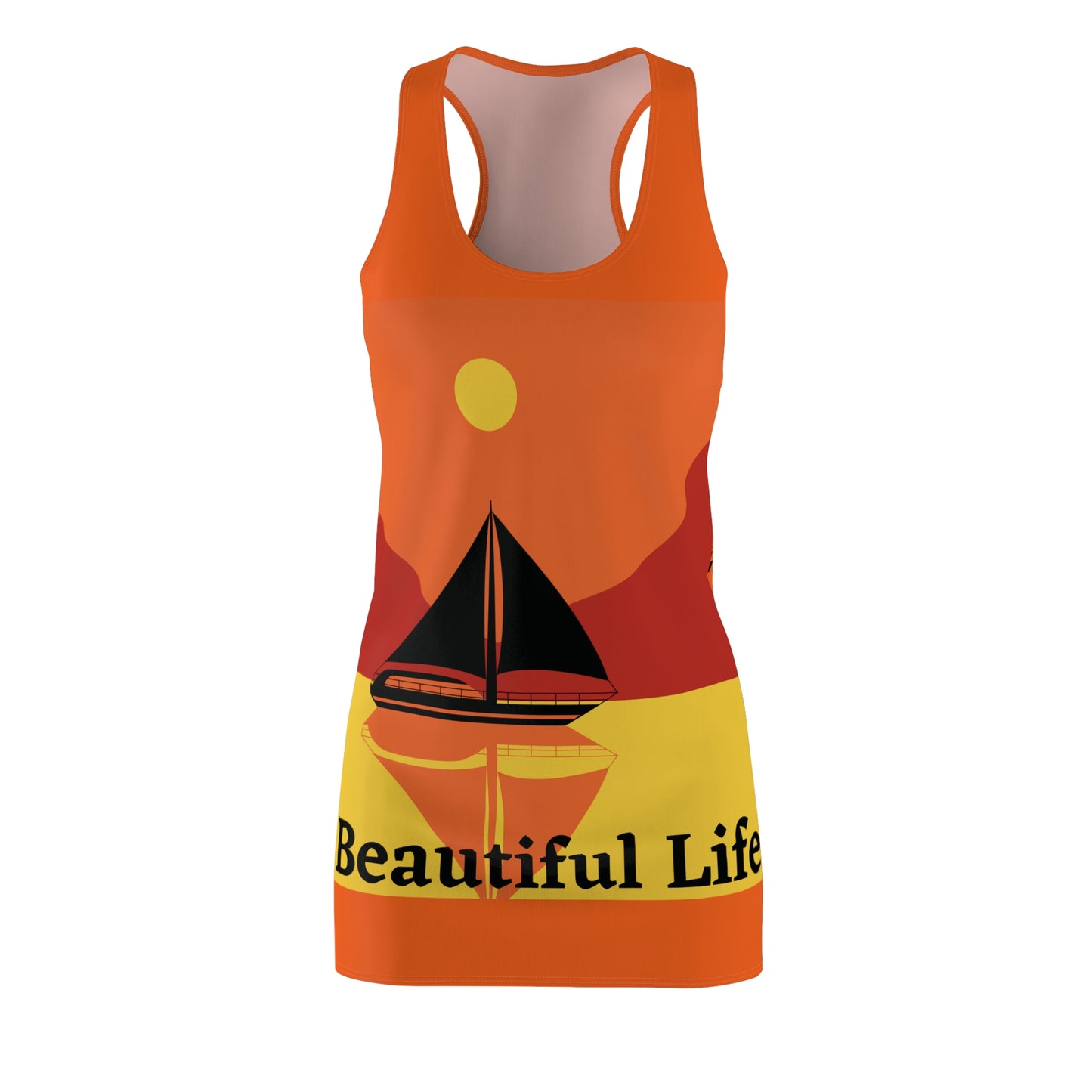 Beach Wear 04 Cut & Sew Racerback Dress