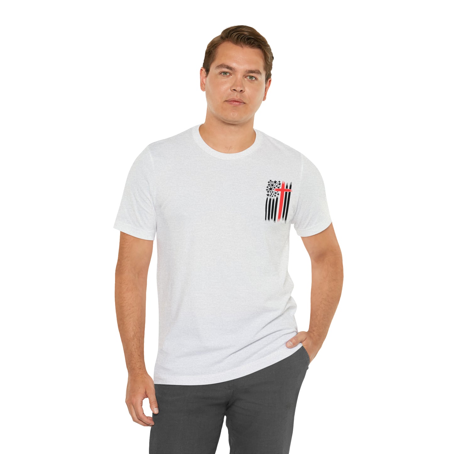 USA Flag (Valor Respect) - Jersey Short Sleeve Tee