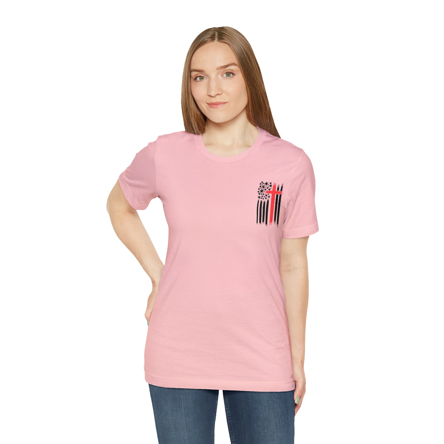 USA Flag (Valor Respect) - Jersey Short Sleeve Tee