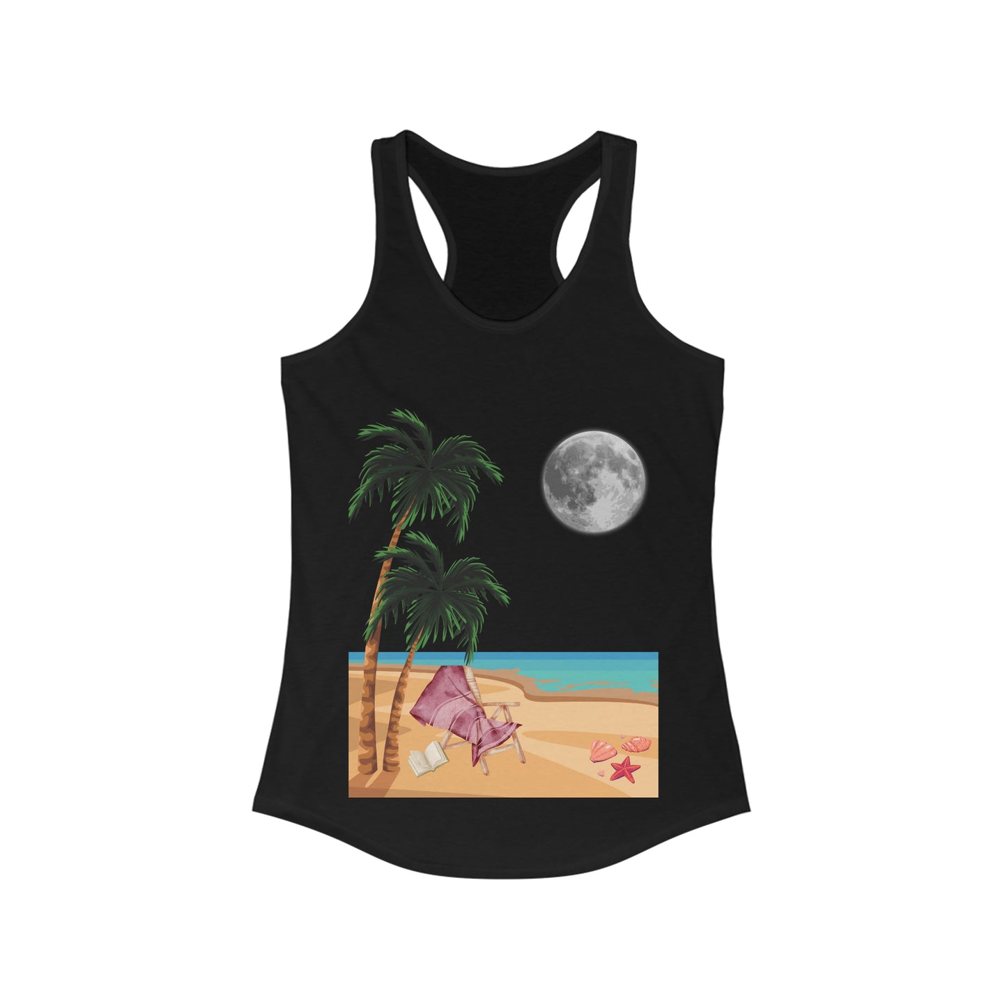 Full Moon Beach - Ideal Racerback Tank