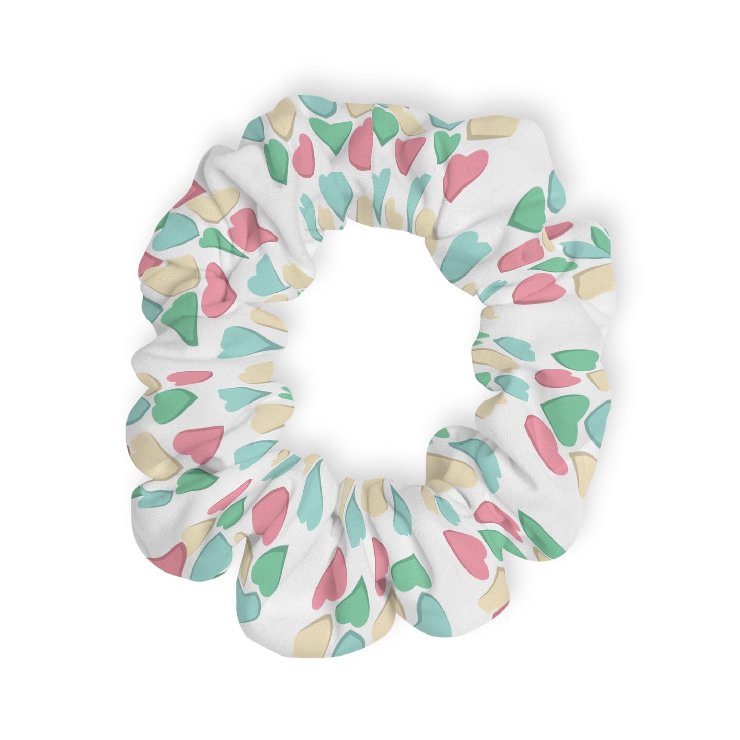 Pastel Hearts - Scrunchie