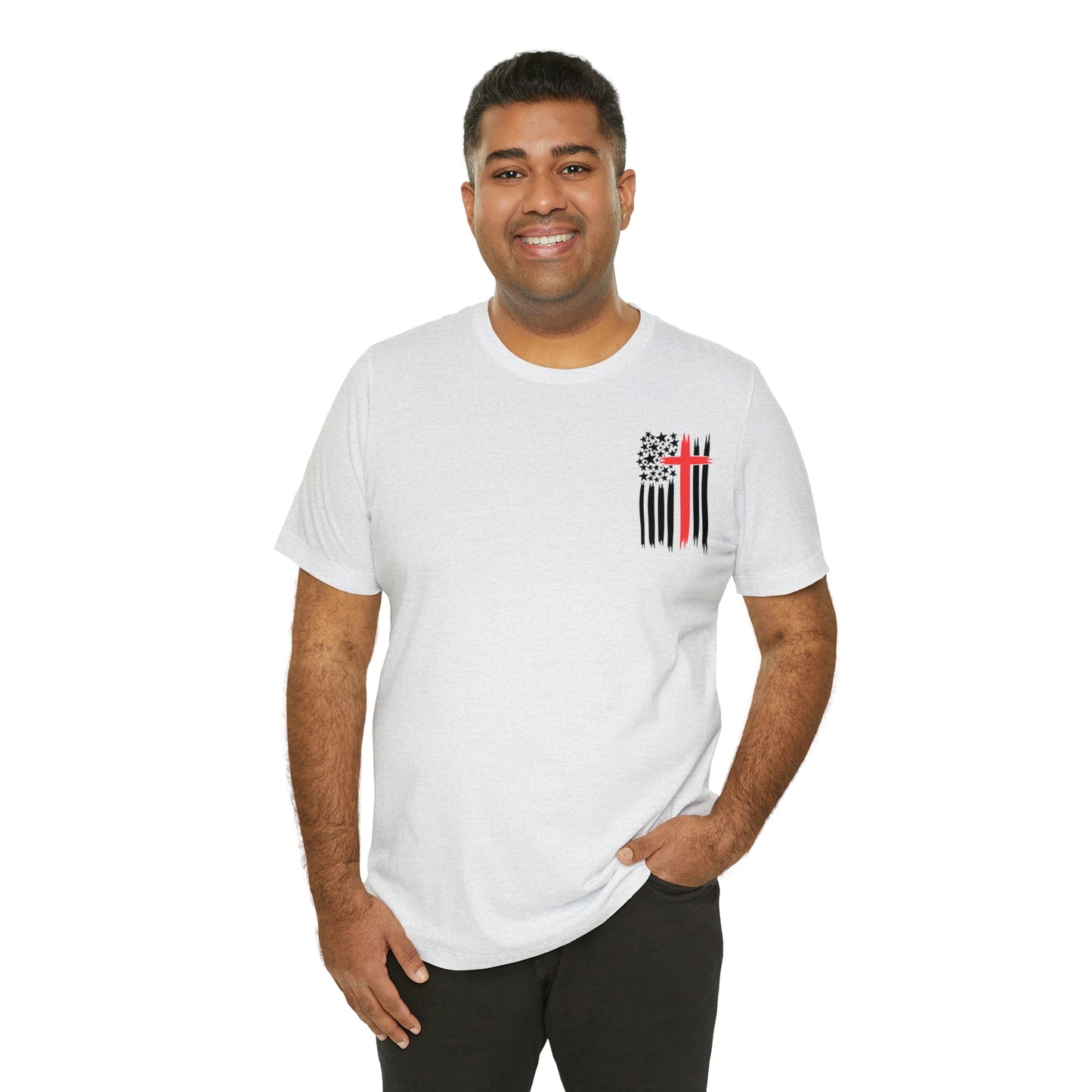 USA Flag (Valor Respect) - Jersey Short Sleeve Tee