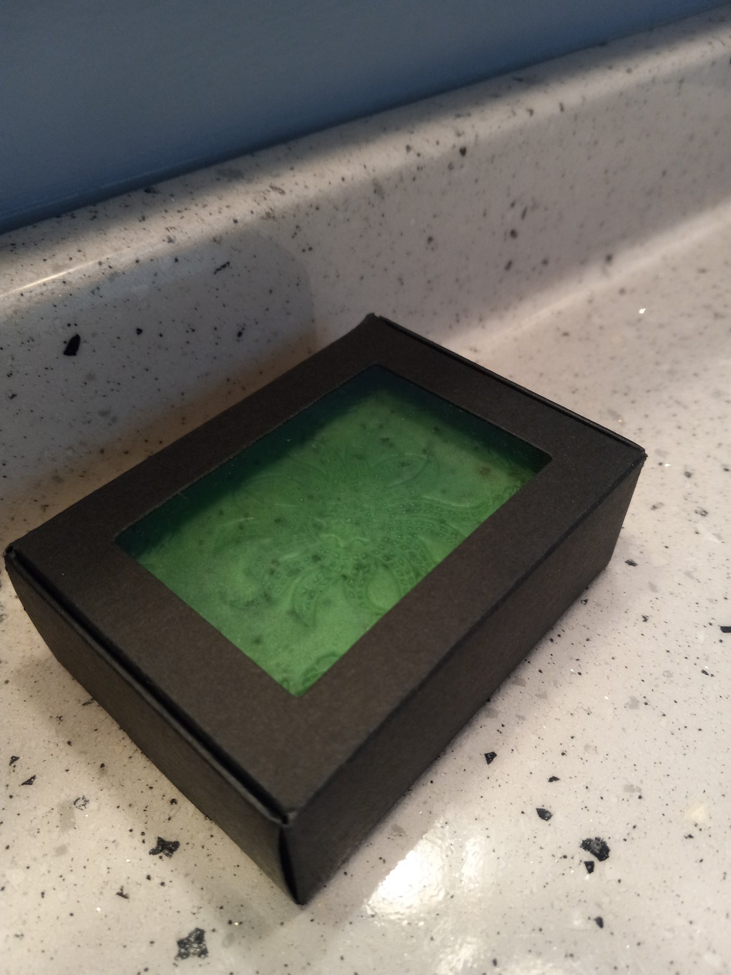 Green Tea and Cucumber - Hand Poured Exfoliating Olive Oil / Hemp Seed Oil Soap