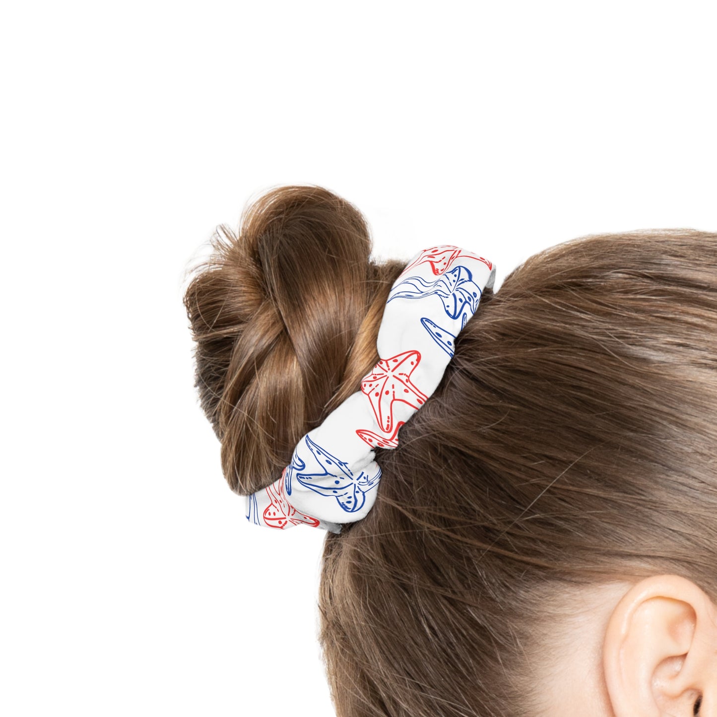 4th of July Starfish - Scrunchie
