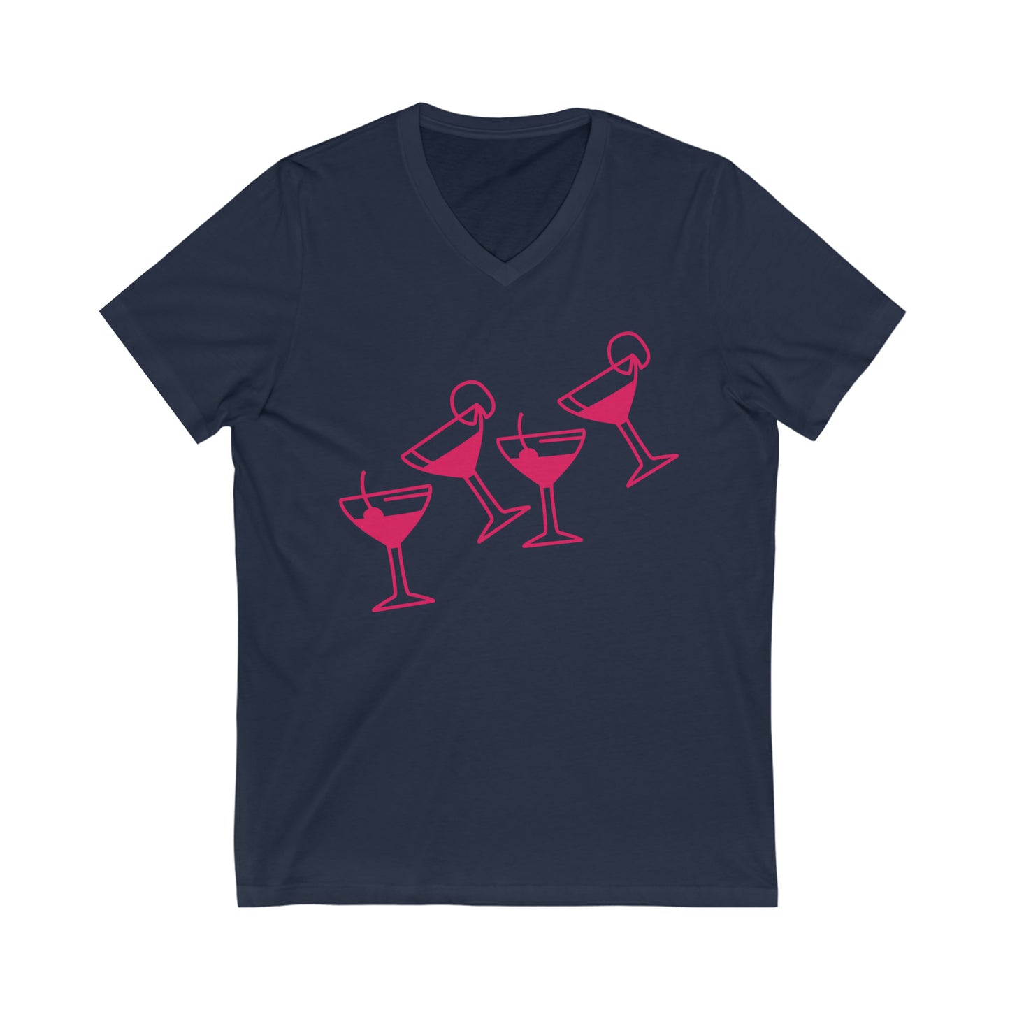 Sunrise Drinking Sunset Repeat V-Neck Tee
