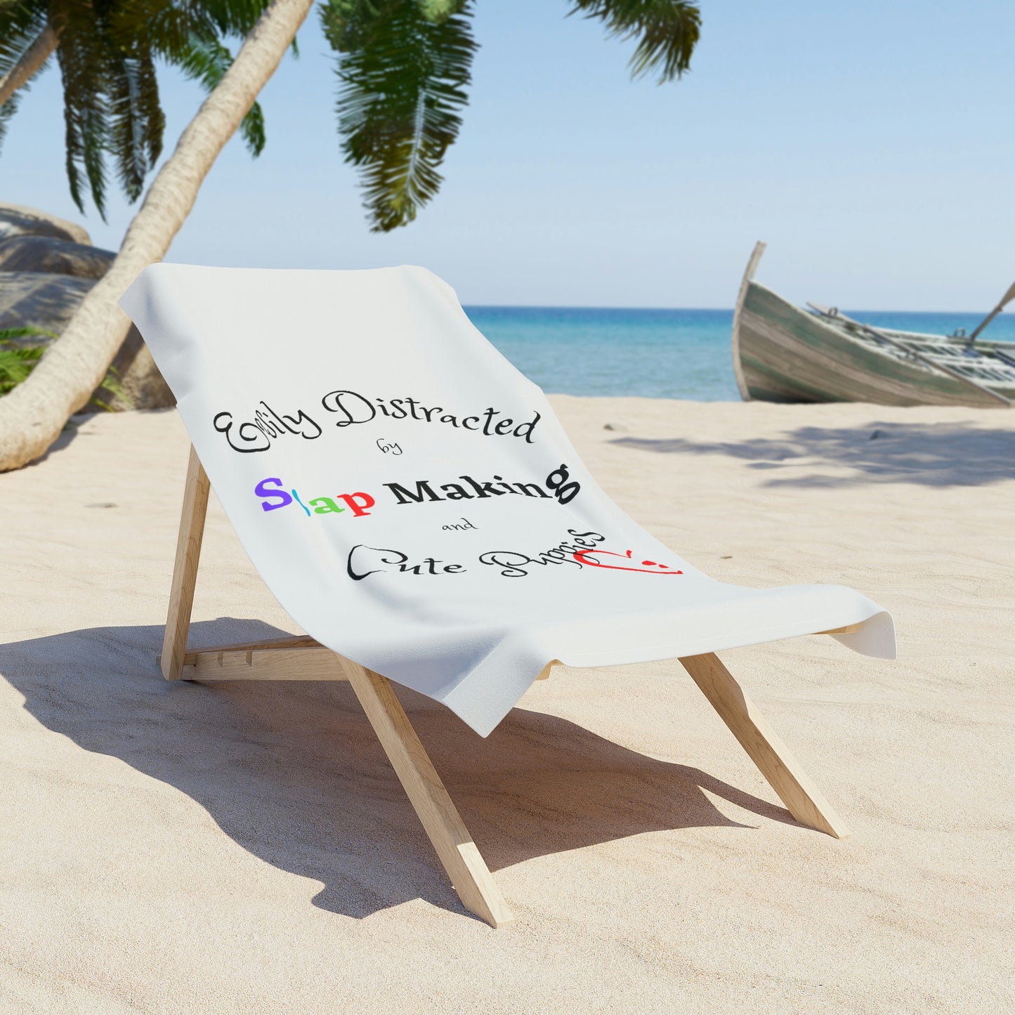 Soap and Puppies - Beach Towel