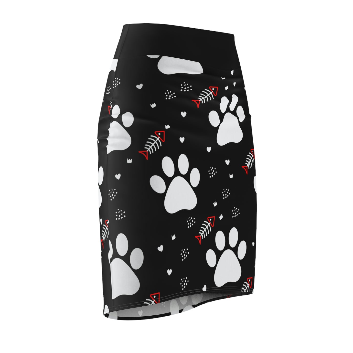 Kitty Paws and Dead Red Fish - Pencil Skirt