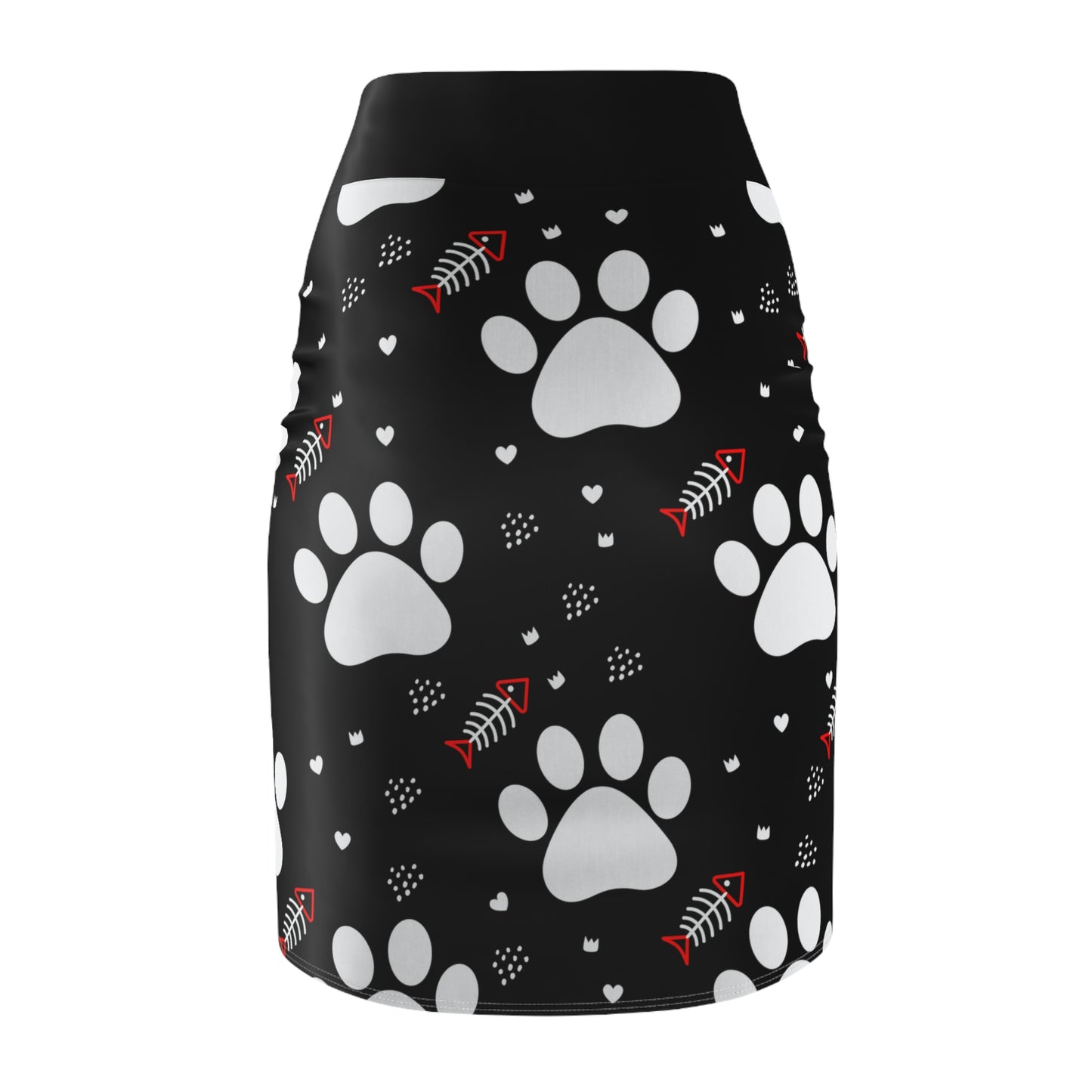 Kitty Paws and Dead Red Fish - Pencil Skirt
